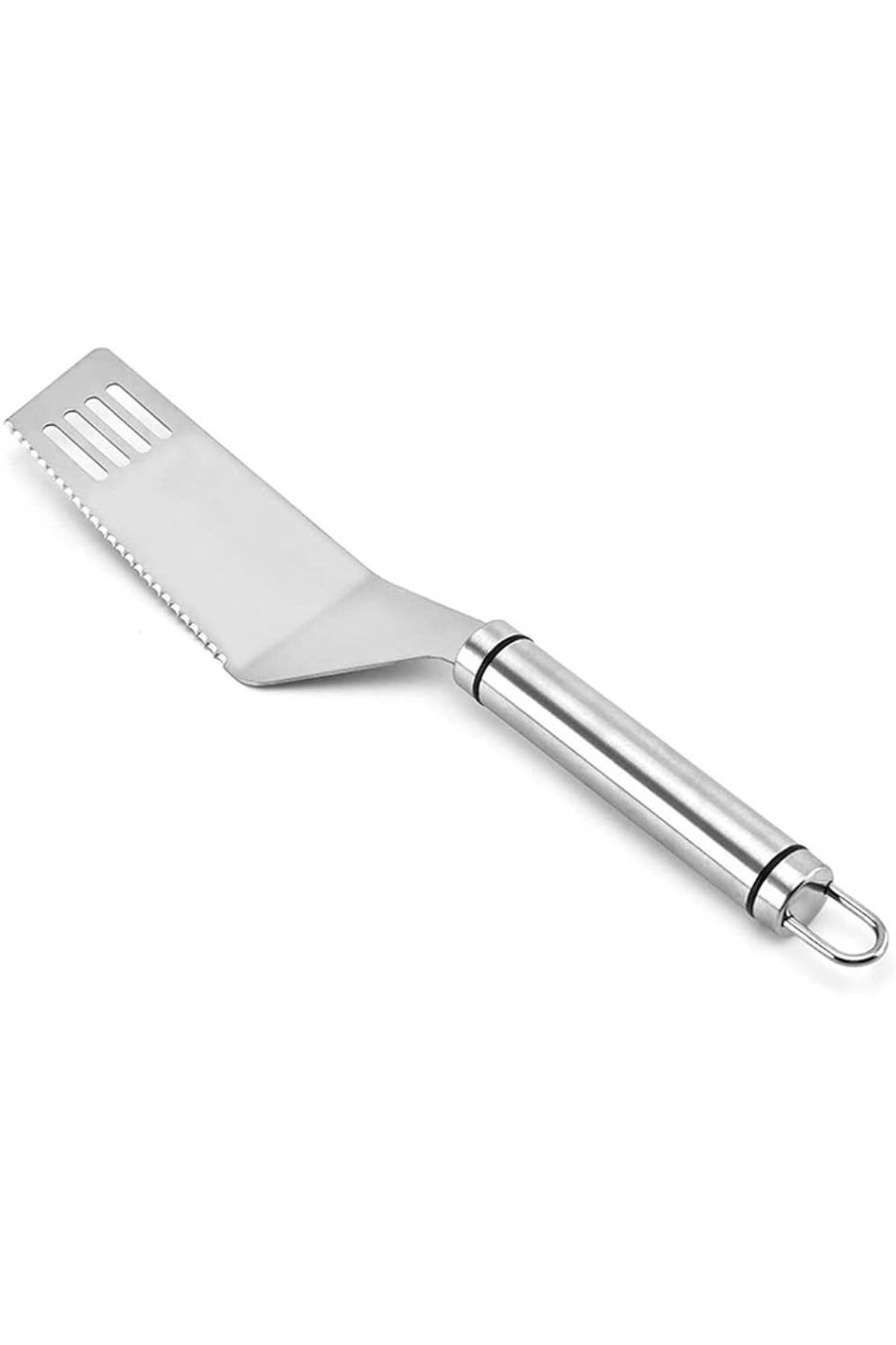SİHİRLİ AYAKLAR Paslanmaz Çelik Keskin Kenarlı Pizza Börek Pasta Spatulası 28cm