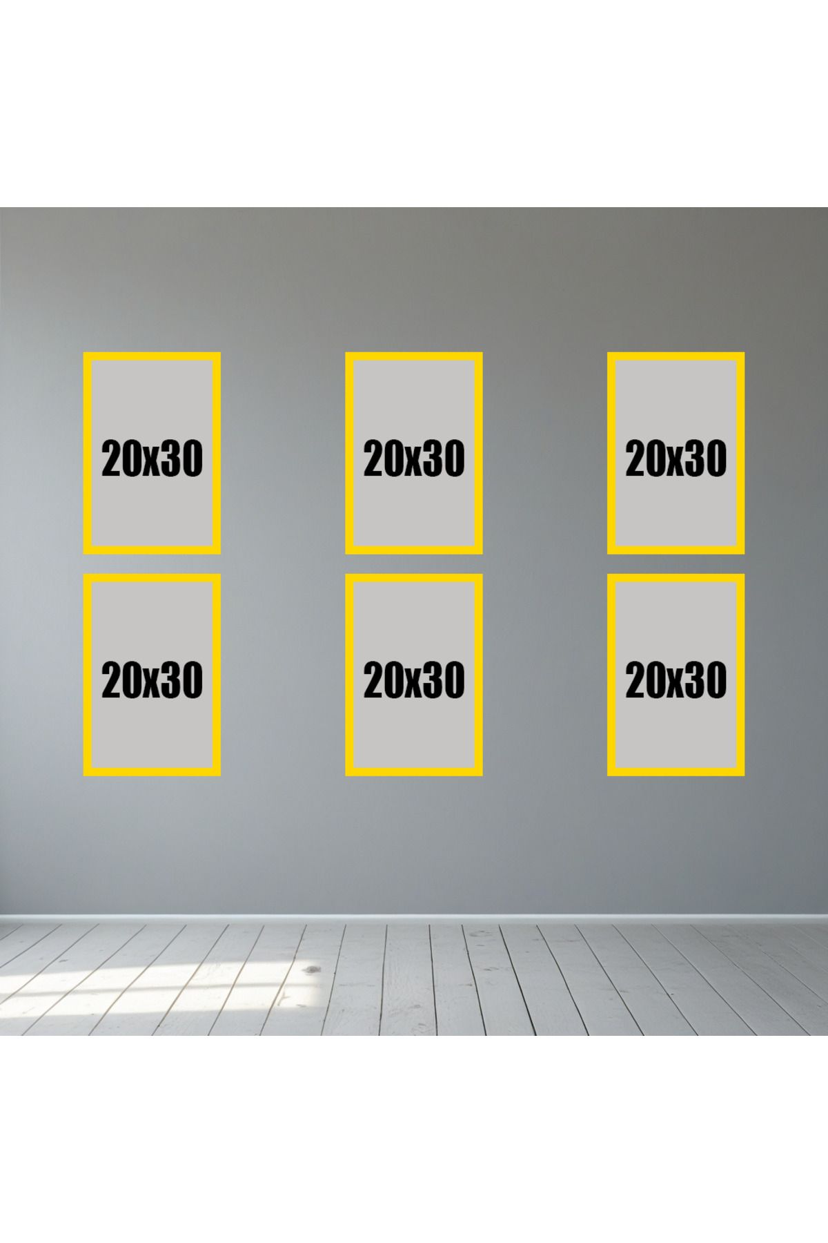 Tooall 20x30 Altın Renk Boş Çerçeve Seti – 1’li, 2’li, 3’lü, 6’lı, 9’lu Gold Duvar Dekor Çerçevesi