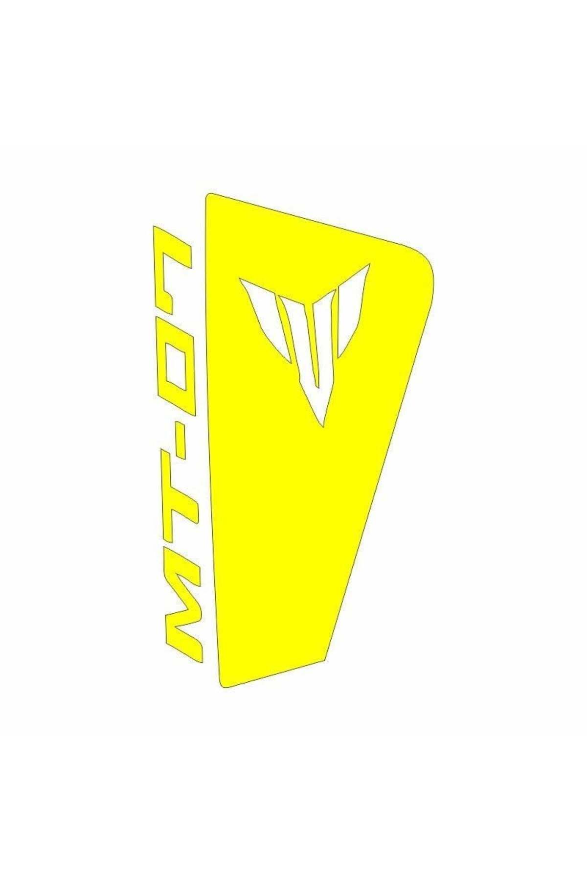 GOGOPREMİUM YAMAHA MT07 2014 - 2017 UYUMLU SARI SİPERLİK STİCKER SET