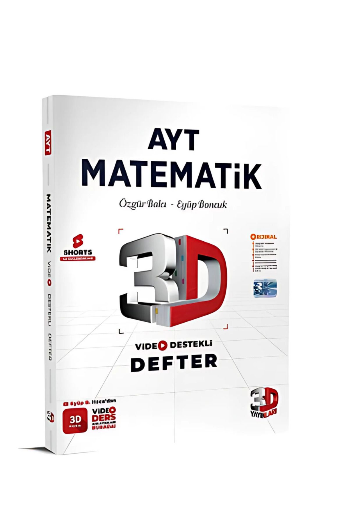 3D Yayınları 2026 3D AYT Video Destekli Defter Matematik