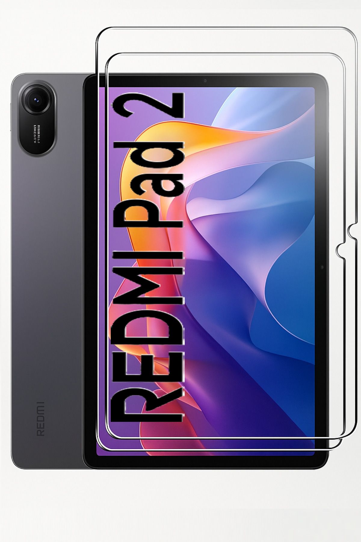 TEKNETSTORE Xiaomi Redmi Pad 2 11 Inç 2025 Nano Kırılmaz Ekran Koruyucu Şeffaf Cam Tam Uyumlu