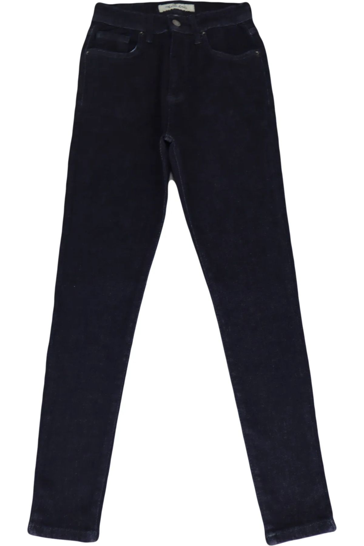 HACKER DENIM DMC TEKSTİL Kadın Lacivert Yüksek Bel Dar Kesim Dar Paça Jean Pantolon