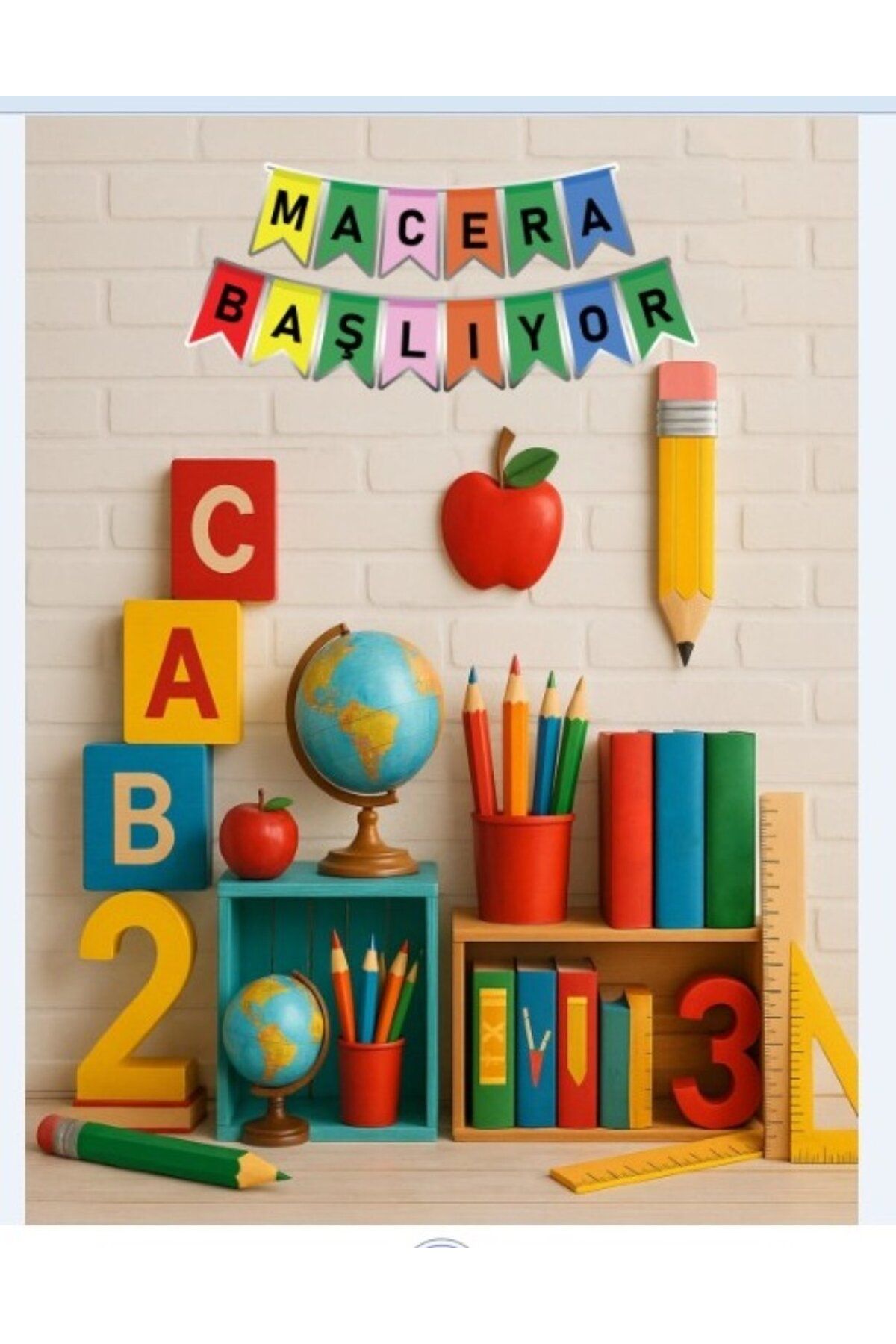 PROMISEBACKDROP2 MACERA BAŞLIYOR 150x200 KUMAŞ PANO OKUL ETKİNLİK