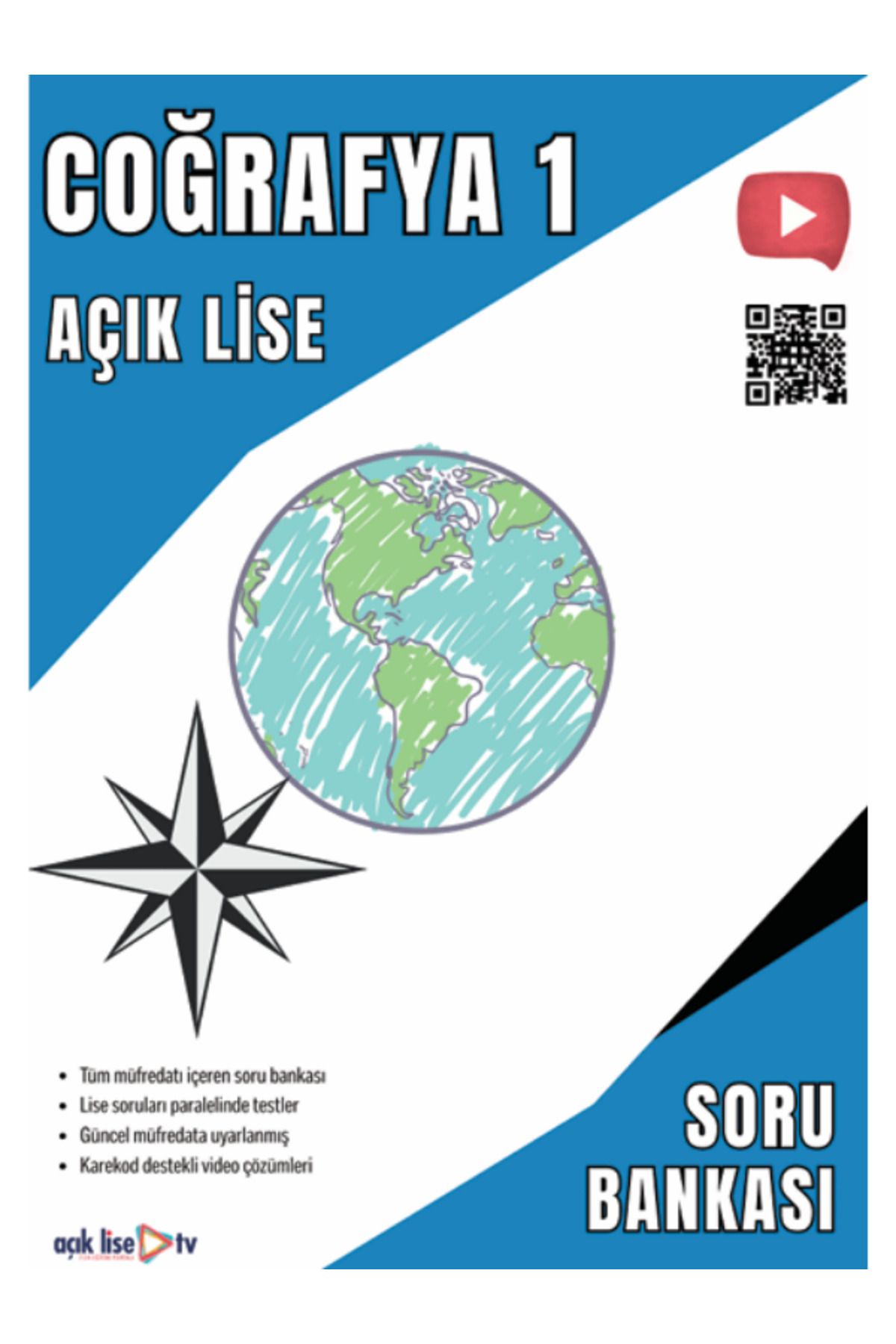 Açık Lise TV Açık Lise COĞRAFYA 1 - SORU BANKASI - Güncel Müfredat