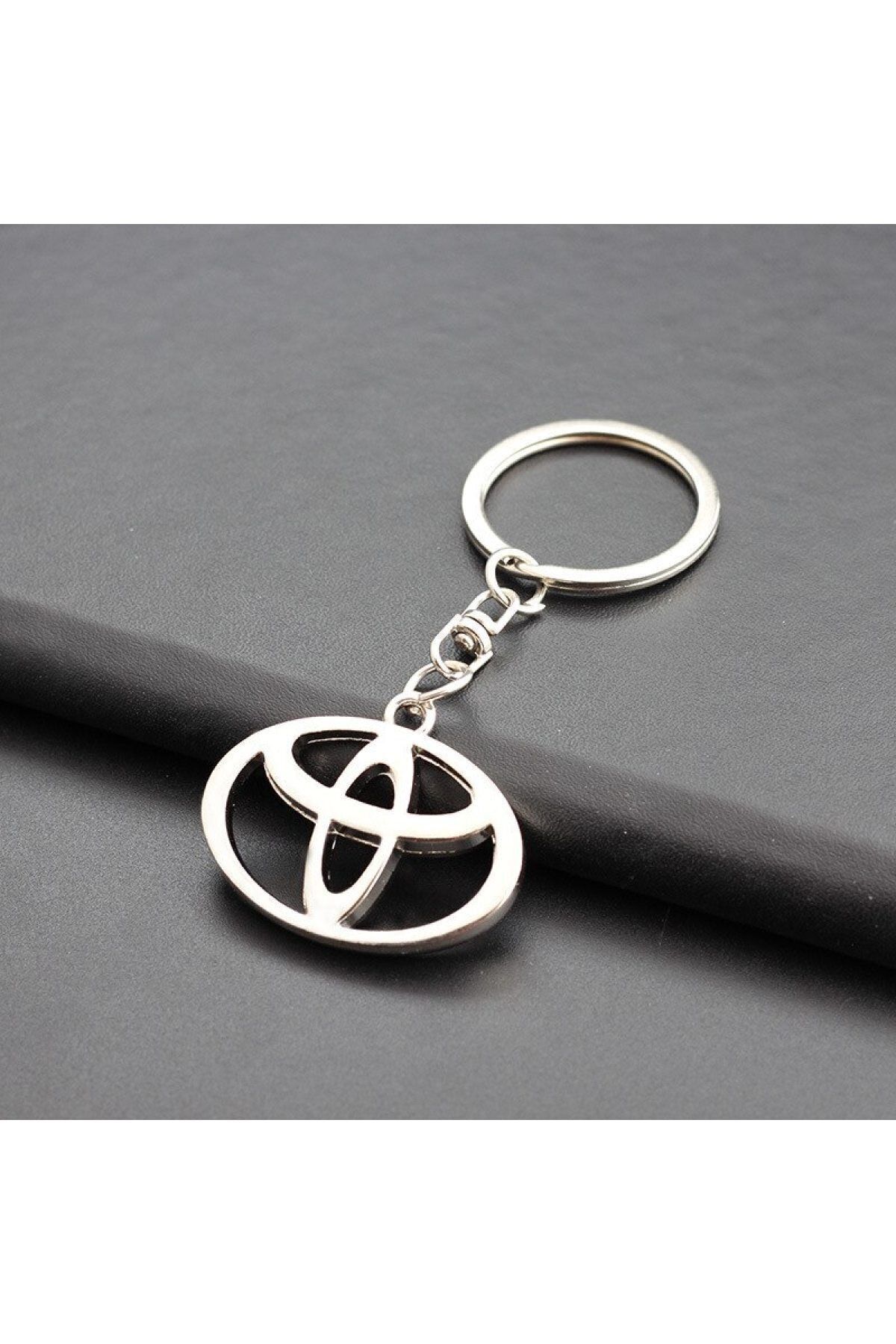 Store Toyota Anahtarlık 3d Metal Otomobil Anahtarlığı - Krom Kaplamalı