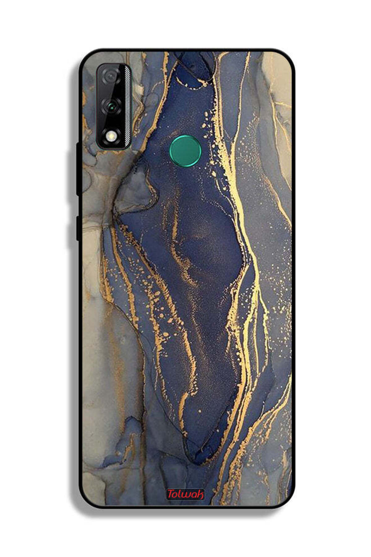 Tolwak-Huawei Y8s Protective Case Cover Gliter Marble Pattern 2