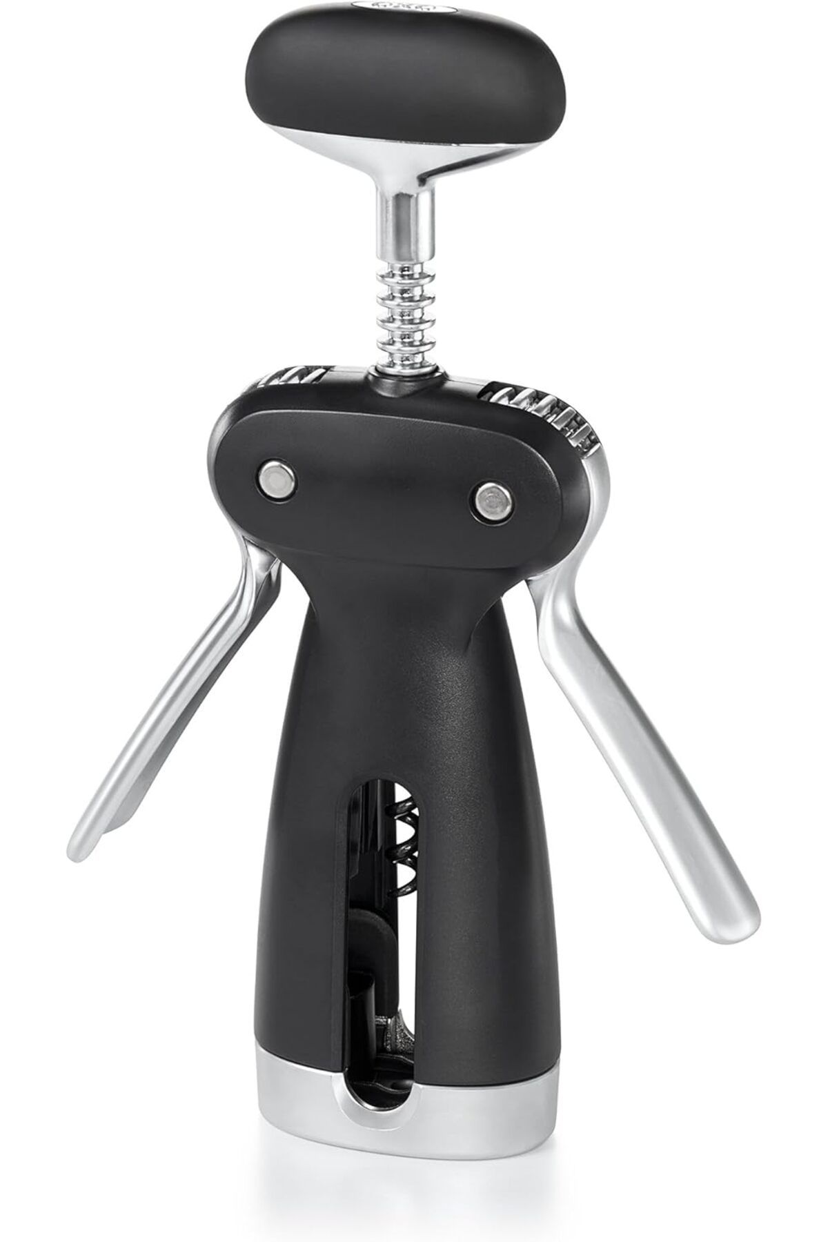 Mena Rise TuonShop - Good Grips SteeL Kanatlı Tirbuşon, Çıkarılabilir Kapsül Kesici, Plastik, Siyah 112