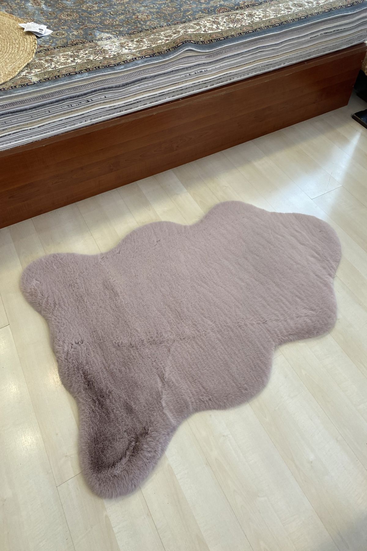 Eko Halı MOLLIS SUNİ TAVŞAN POSTU POWDER PEMBE 80 X 120 CM