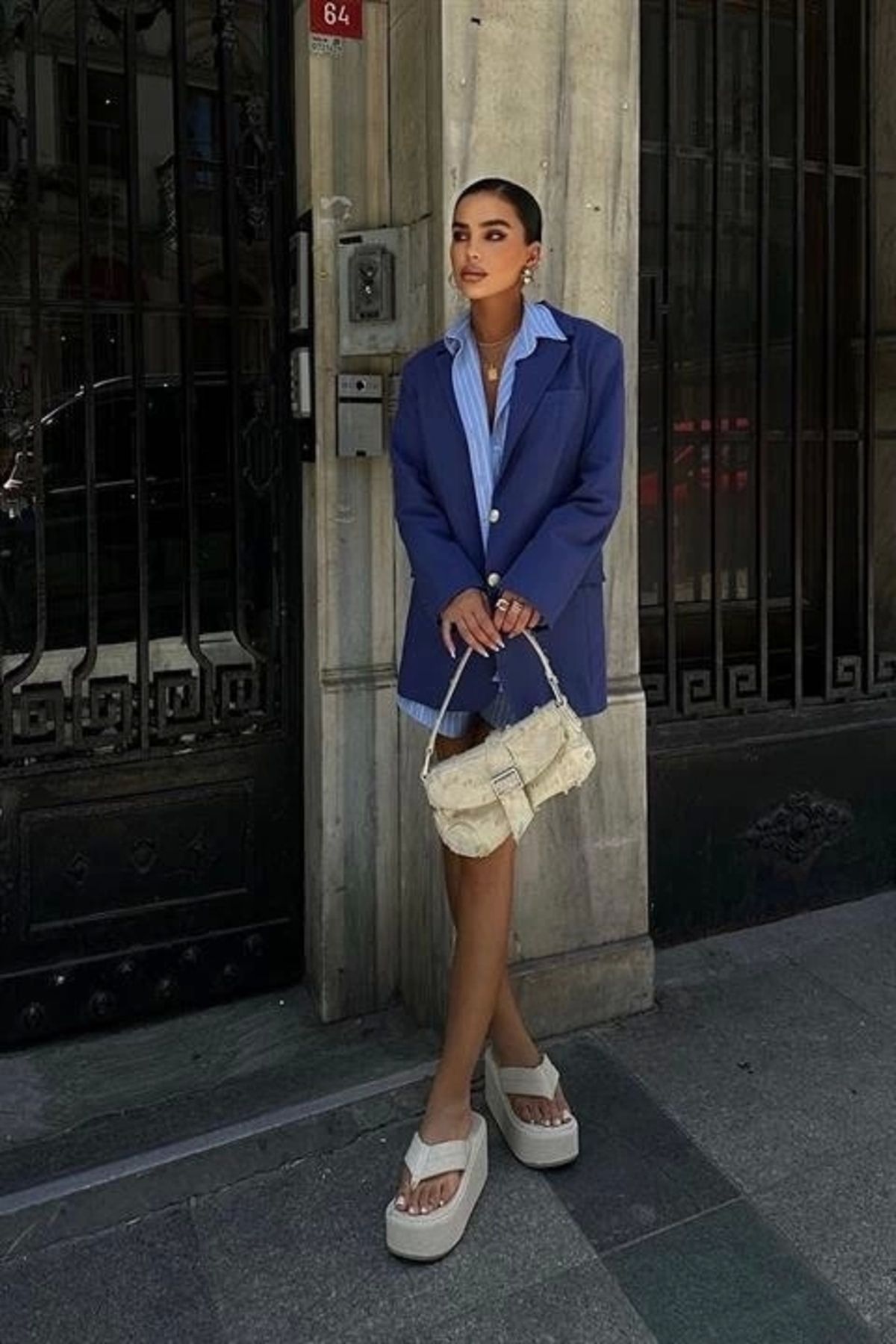 nedo7 Agnes Blazer Keten Ceket 6105