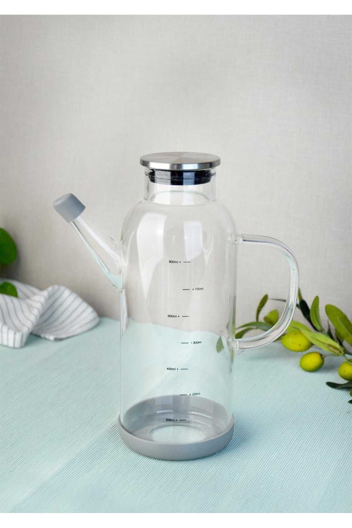 CENGİZ ÇEYİZ PAÇİ ALİSA METAL KAPAKLI YUVARLAK CAM YAĞLIK 800 ml 401196