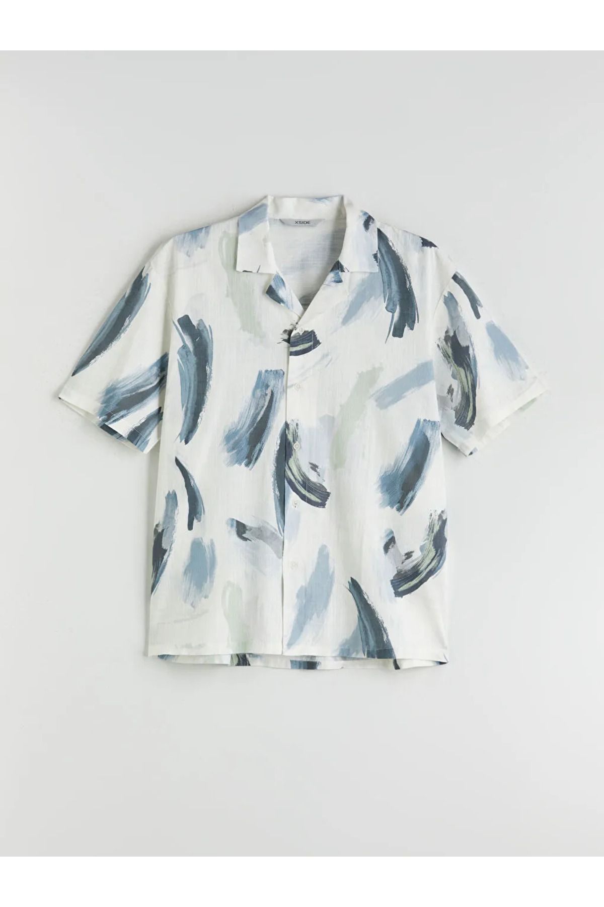 LC Waikiki XSIDE Karişik Regular Fit Kısa Kollu Desenli Poplin Erkek Gömlek