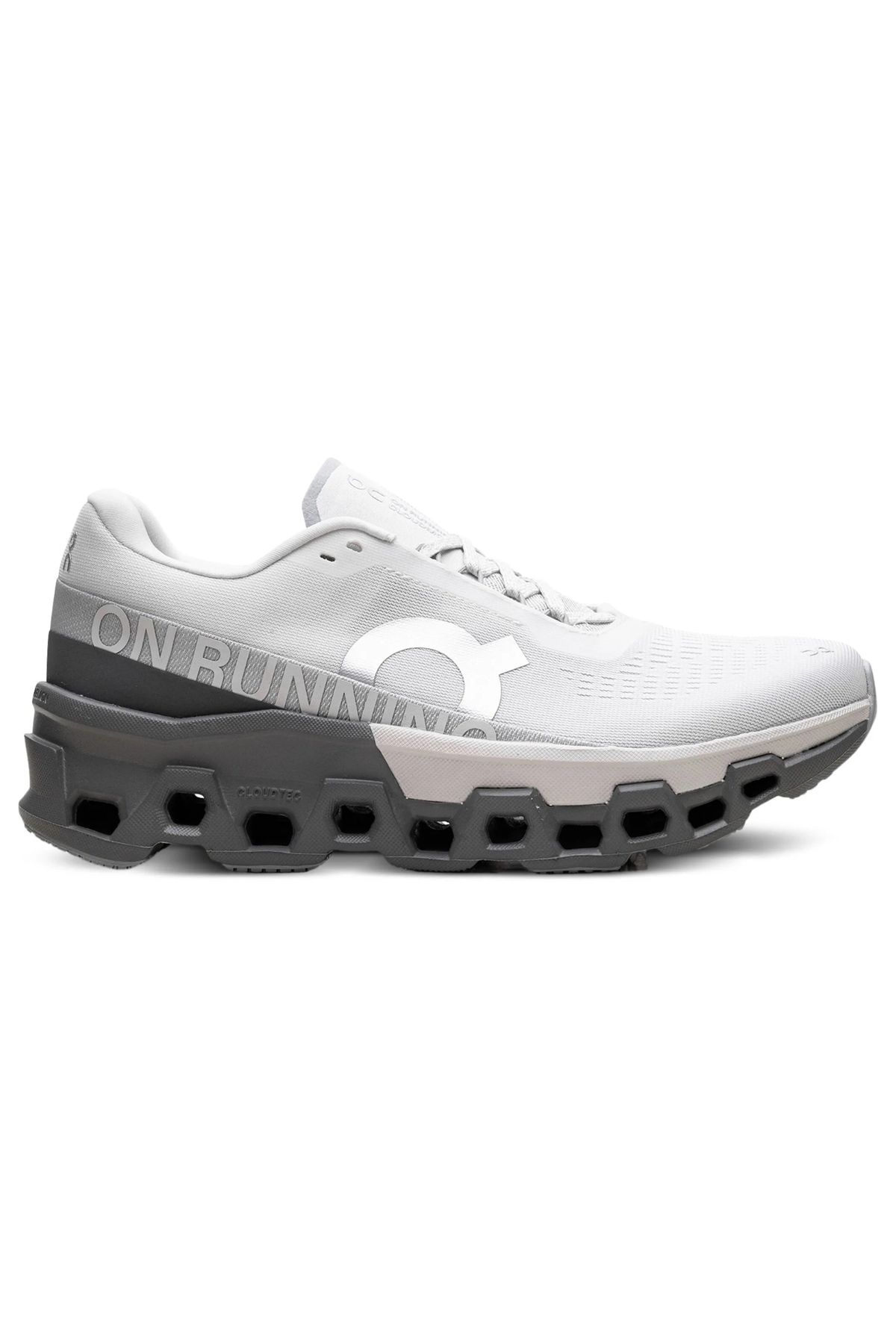 ON-Cloudmonster 2 Sneakers – Frost/Rock Colorway with Max Cushion and Responsive Ride 1