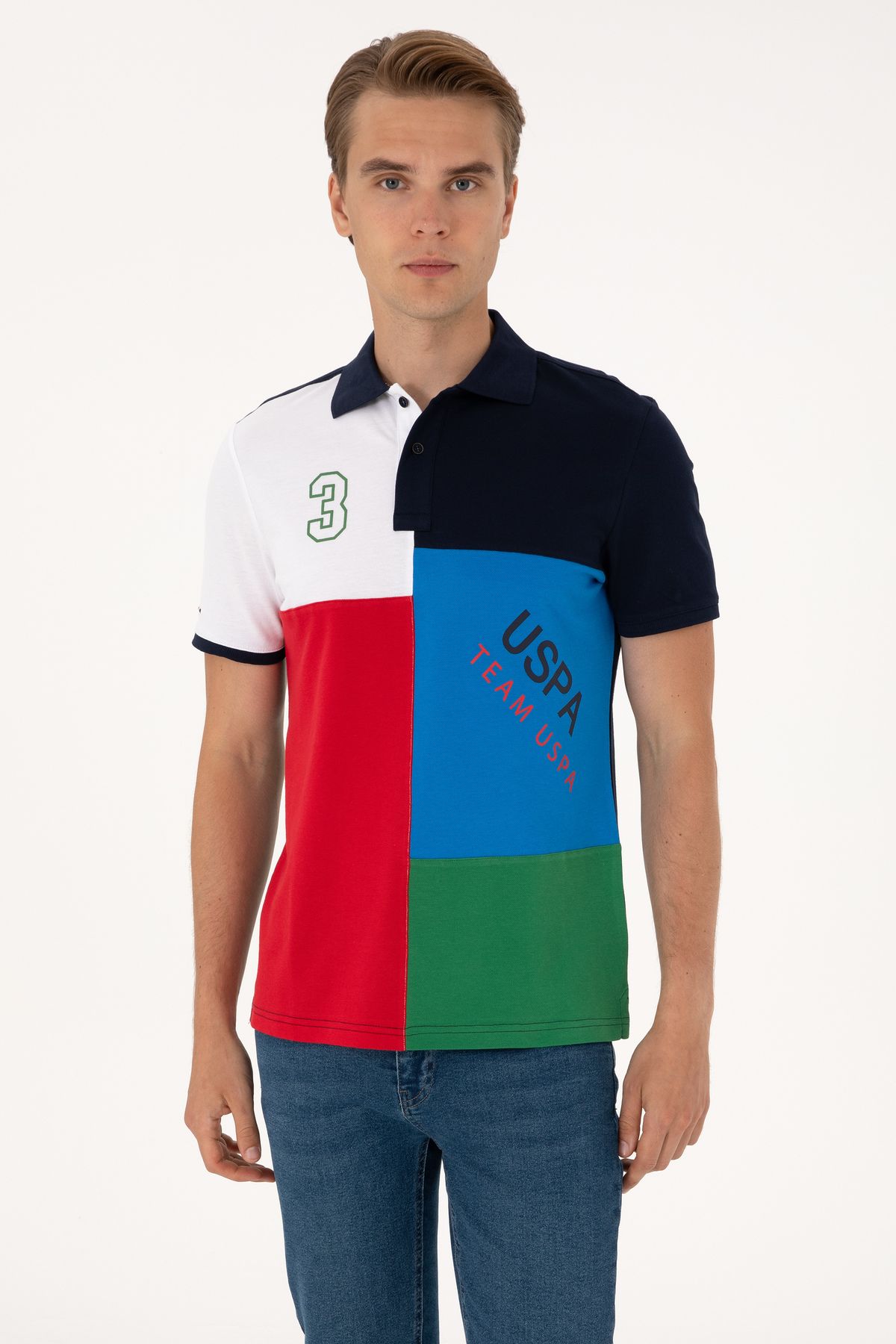 U.S. Polo Assn. Erkek Kobalt Mavi Tişört 50300154-VR077