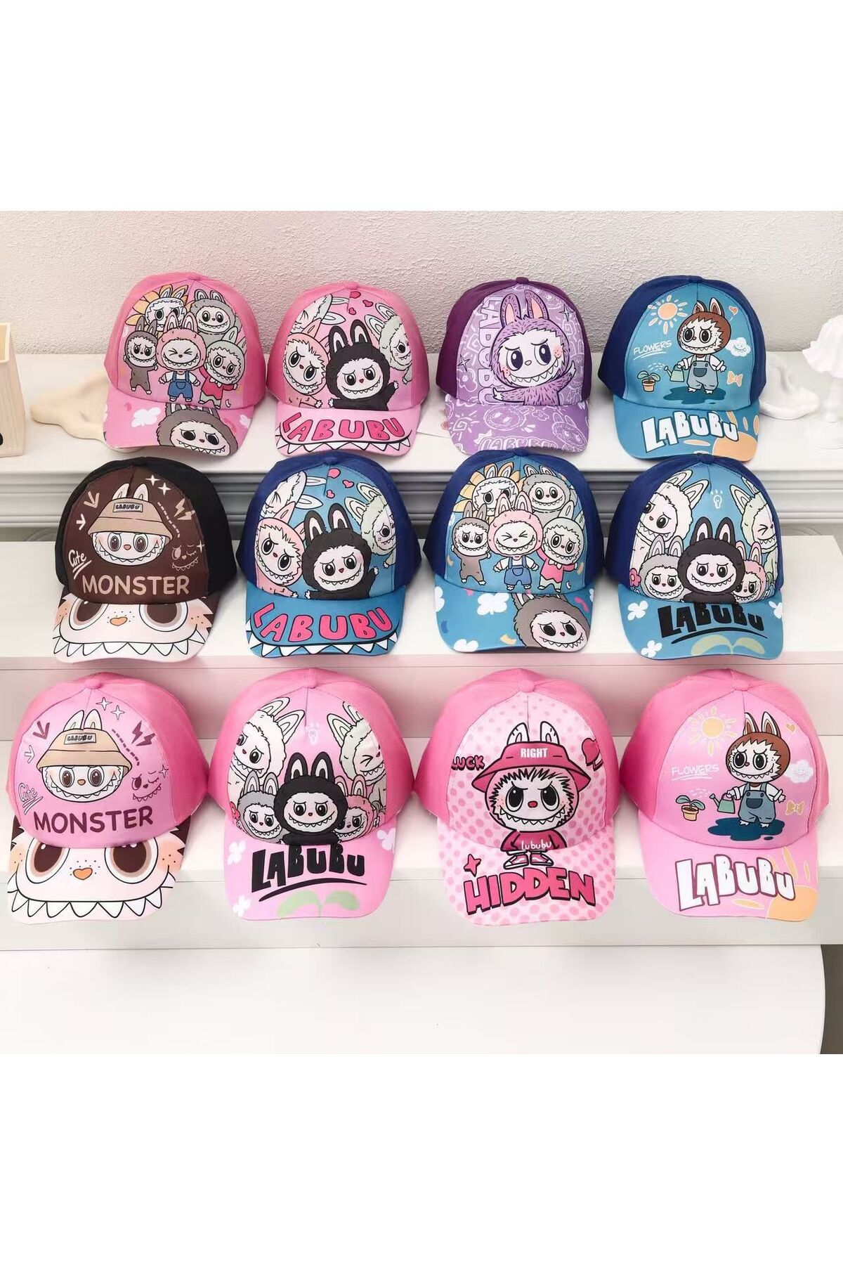 Pop Mart-Set of 6 Random Labobo Hats - Unique Designs for Collectors 1