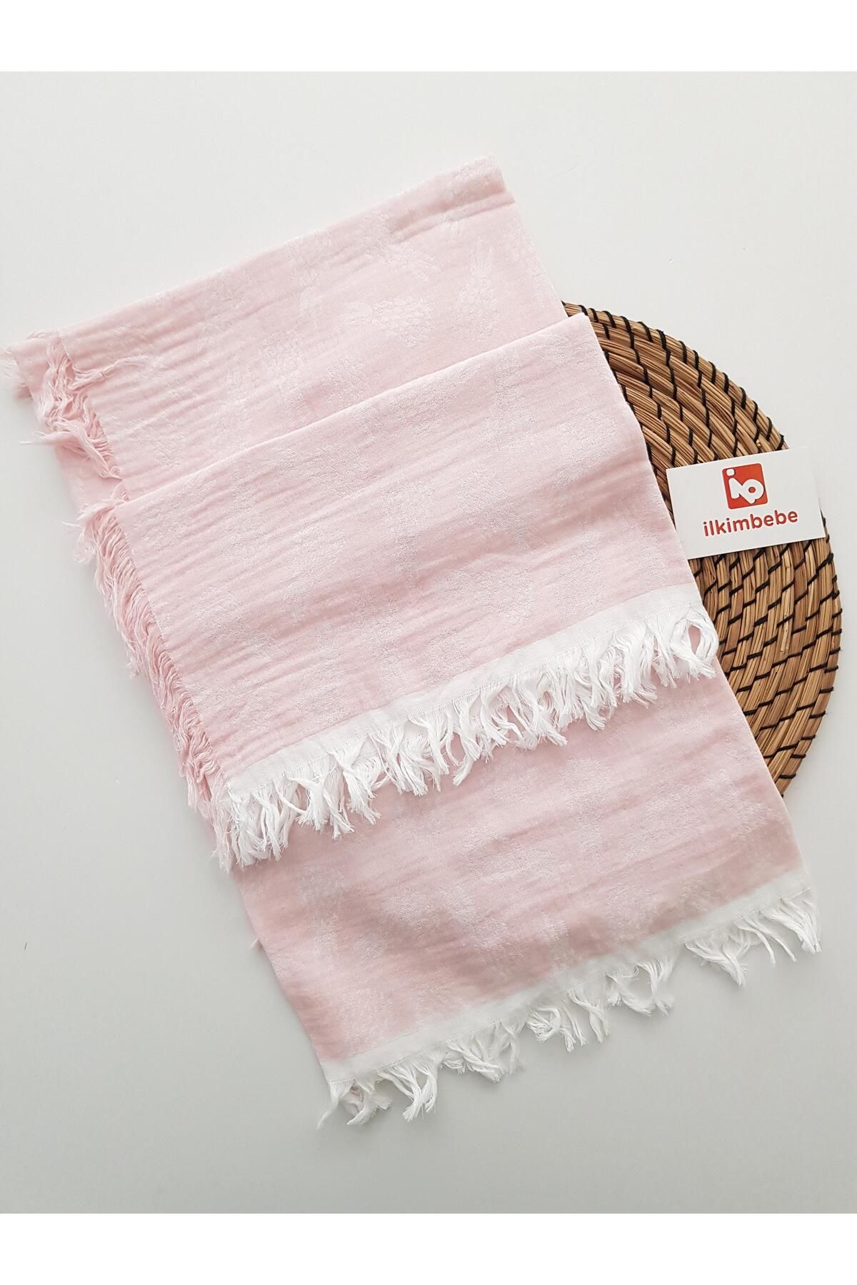 ilkimbebe Ananaslı Püsküllü Müslin Bebek Battaniyesi 120x120