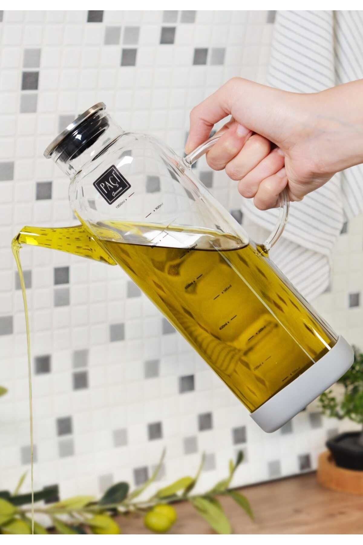 CENGİZ ÇEYİZ PAÇİ ALİSA METAL KAPAKLI KARE CAM YAĞLIK 800 ml 401203
