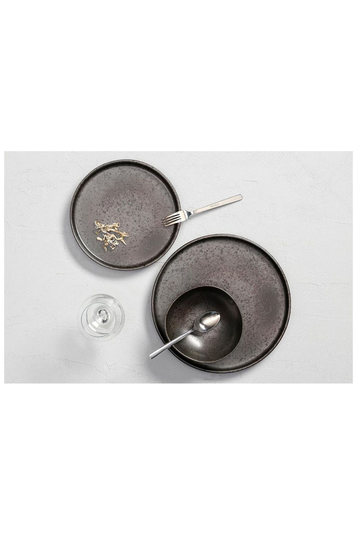 Porland Stoneware 3 Parça Tek Kişilik Yemek Takımı (32 23 11 cm)