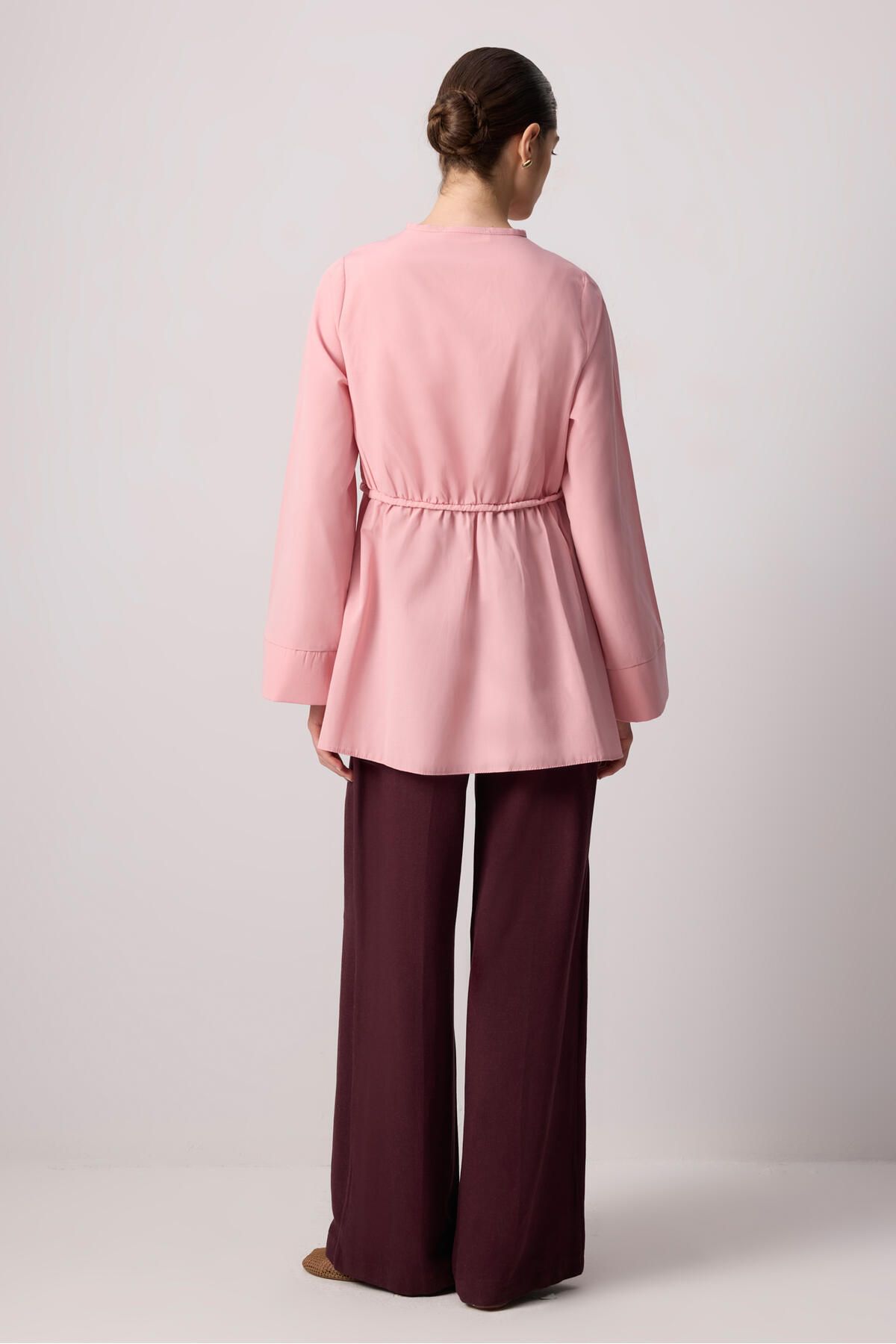 Touché Privé-Poplin Kimono with Tie Front 5