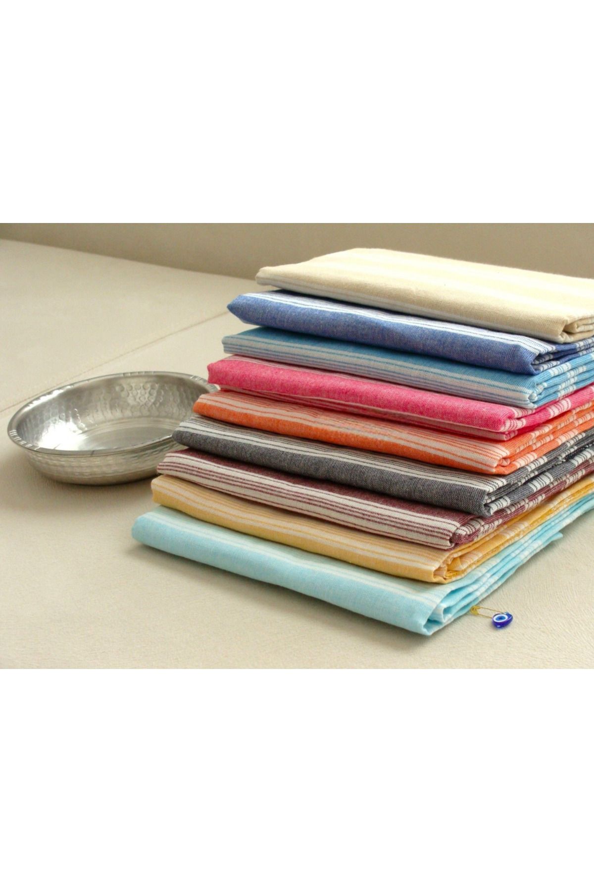 HitDukkan GRVTANIUM %80 Pamuk 175x96cm Peştemal Püsküllü Banyo,Plaj,Hamam Havlusu M1