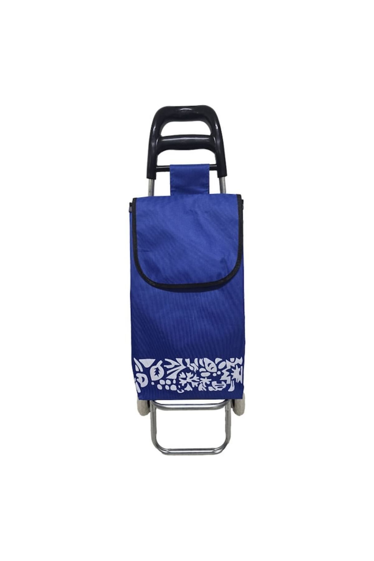 NEXTLY-Carucior cumparaturi NEXTLY pentru piata, material rezistent, 37l, 91x30cm, albastru 2