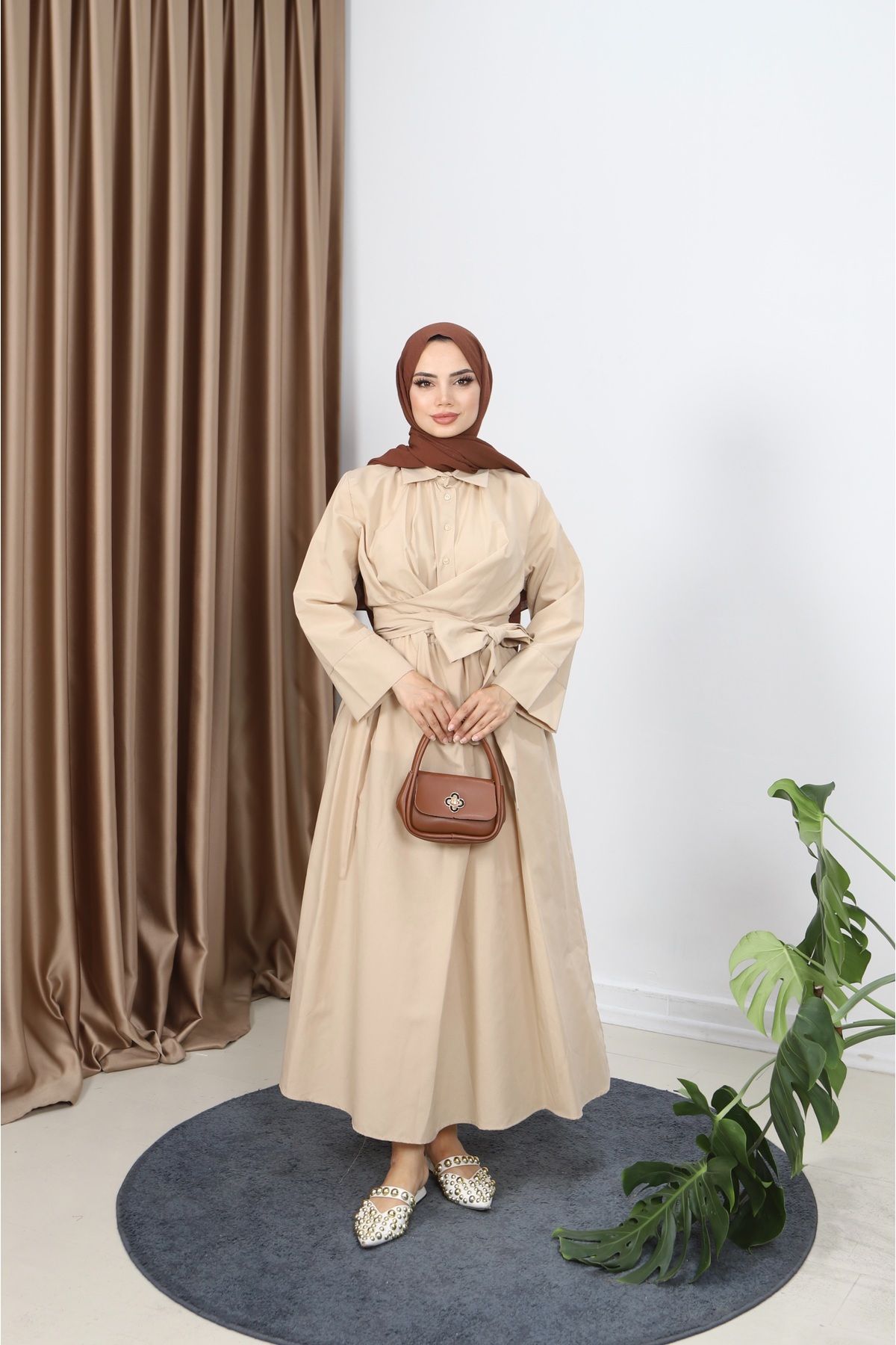 NİSUM MODA BAĞLAMALI YAZLIK ELBİSE