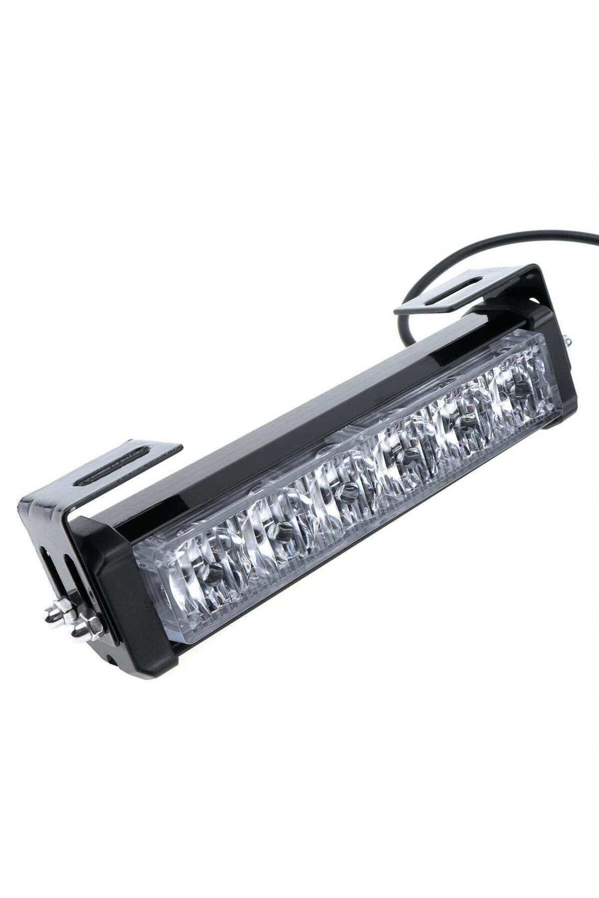 divendi-ro-Set of 2 yellow LED warning lights, 9-function strobe, 36W, for grid or ceiling 3