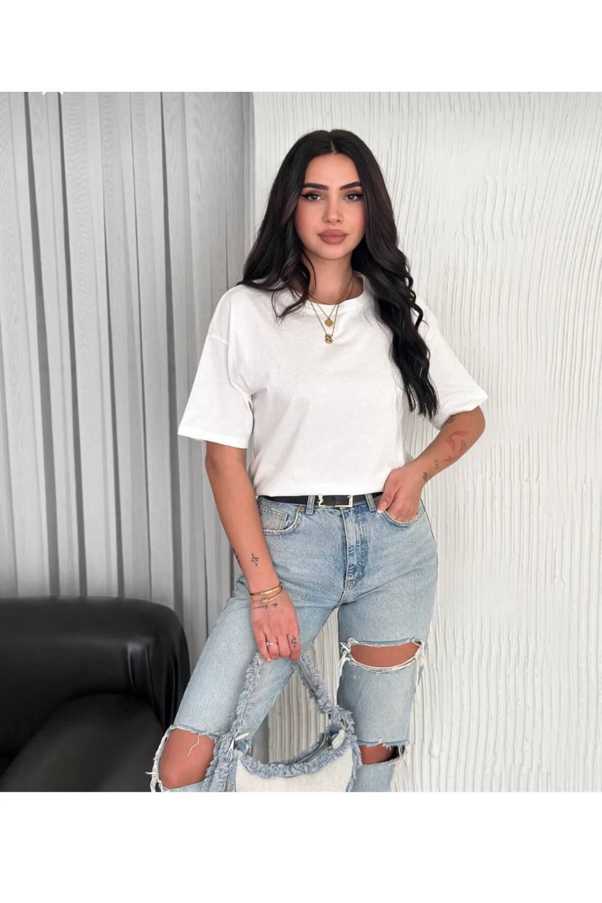 Cebel Hira Moda unisex oversize Sade T-Shirt
