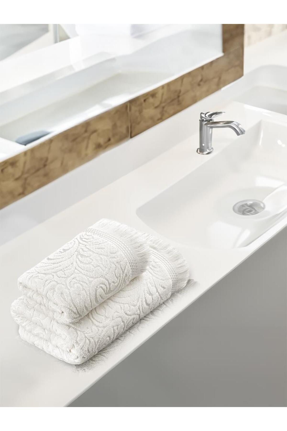 Karna Home Pamuk Dokulu 2’li Havlu Takımı 50x90