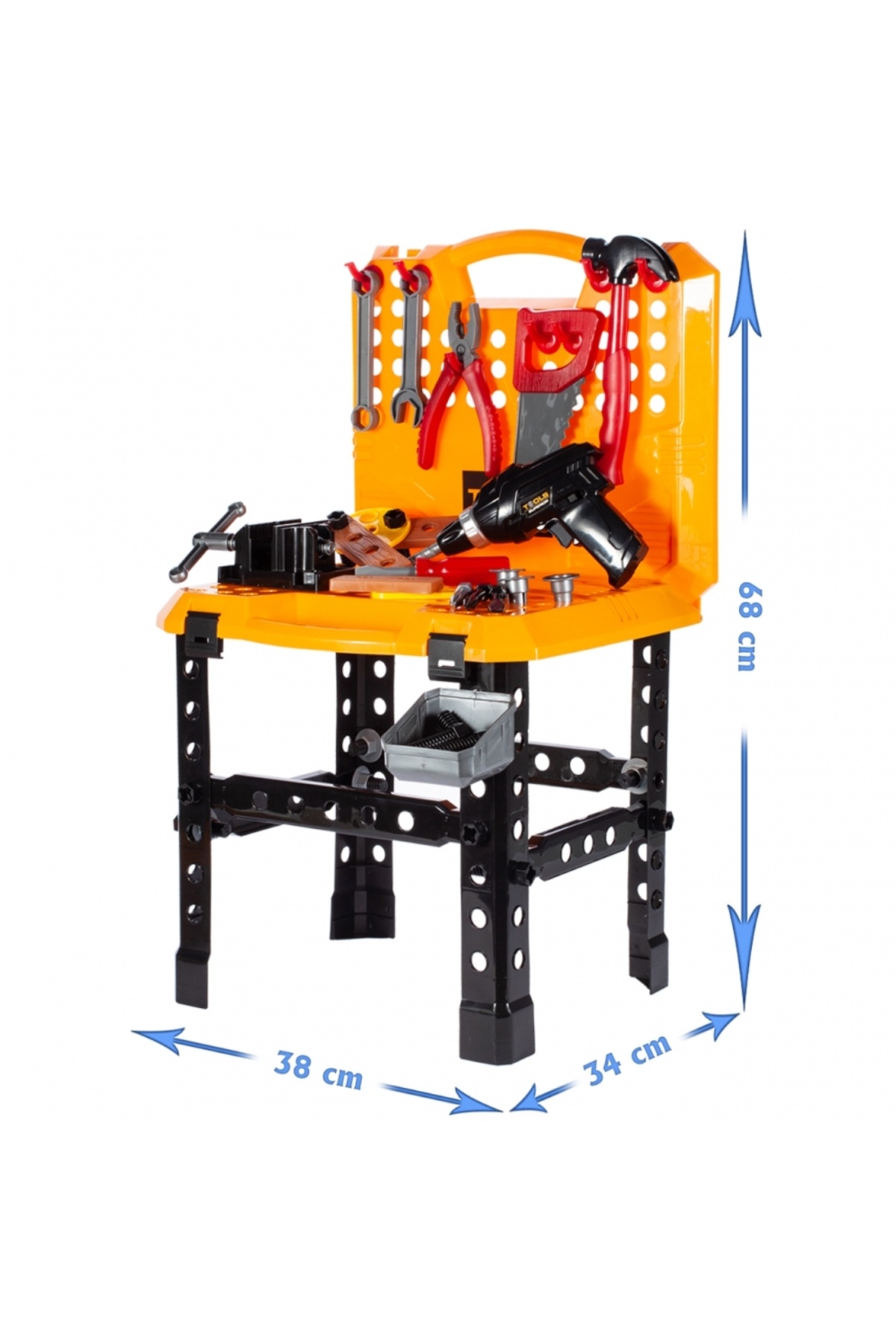 ideal STORE-Captain Yellow Mechanic suitcase-style interactive workbench, accessorized with a multitude of tools 5