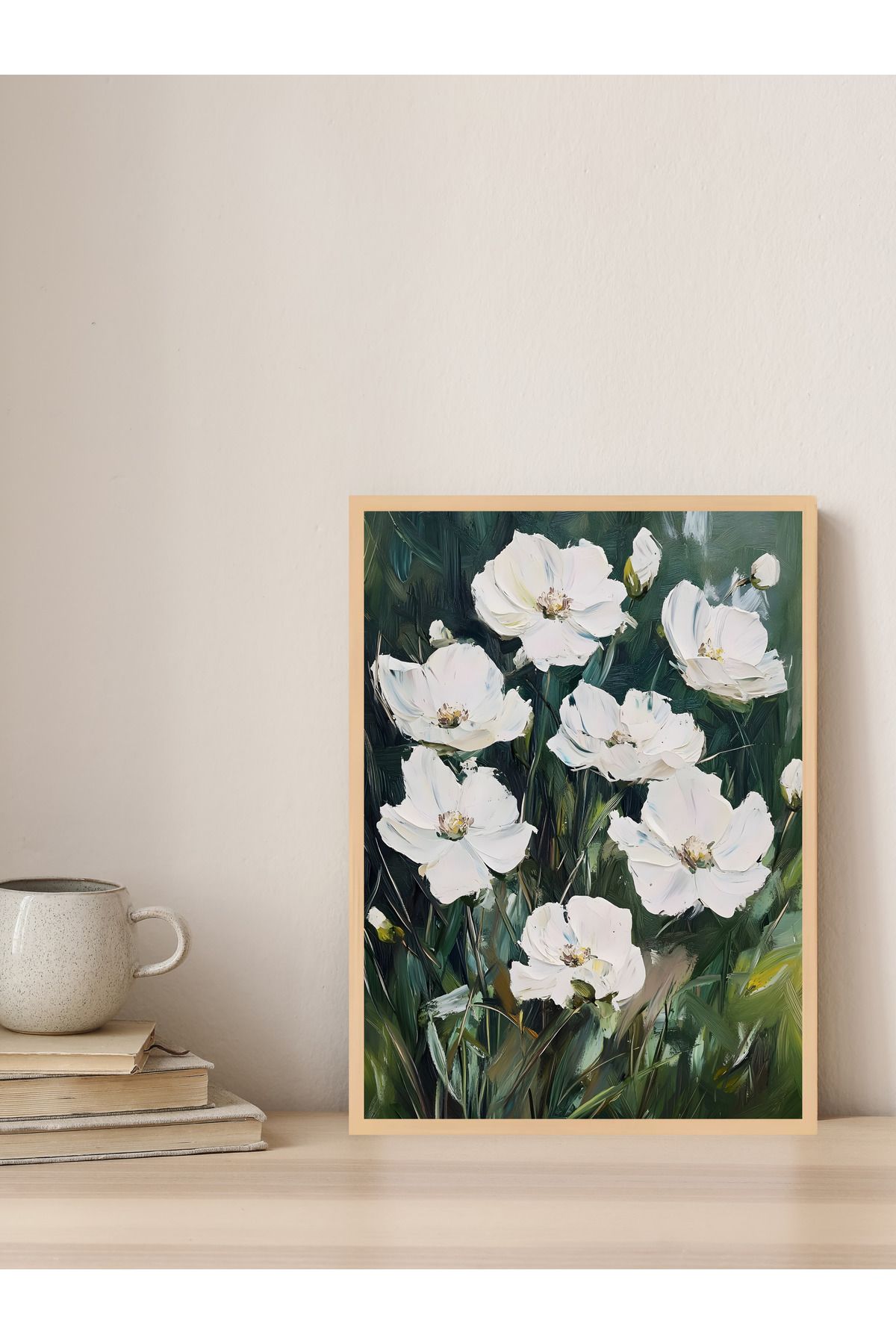 Tuba Decor Tek parça Ahşap Çerçeve Görünümlü MDF Tablo