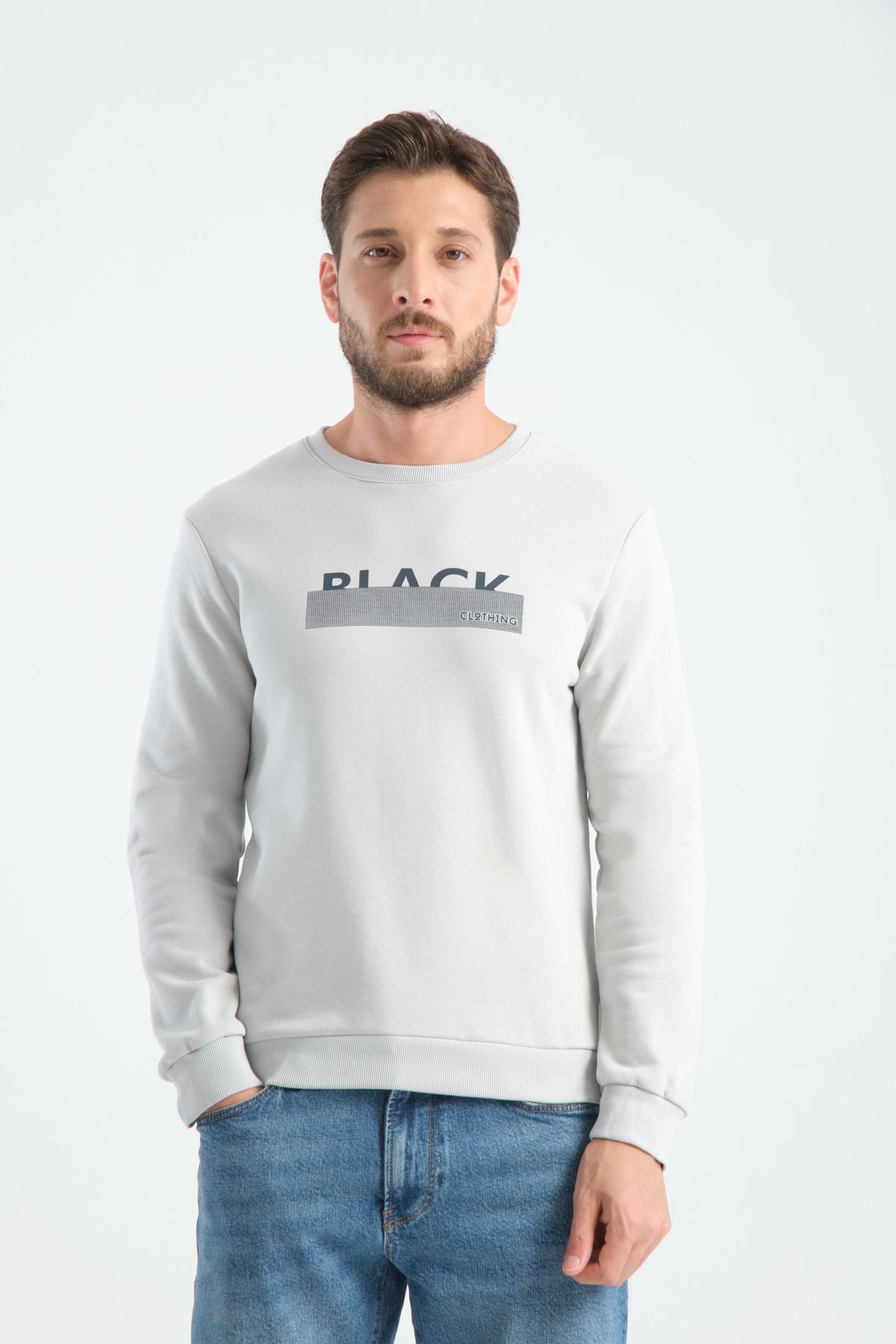 Shooter Sportswear Elite Class Erkek Sweatshirt Taş Sökülmez Baskı Standart Kalıp
