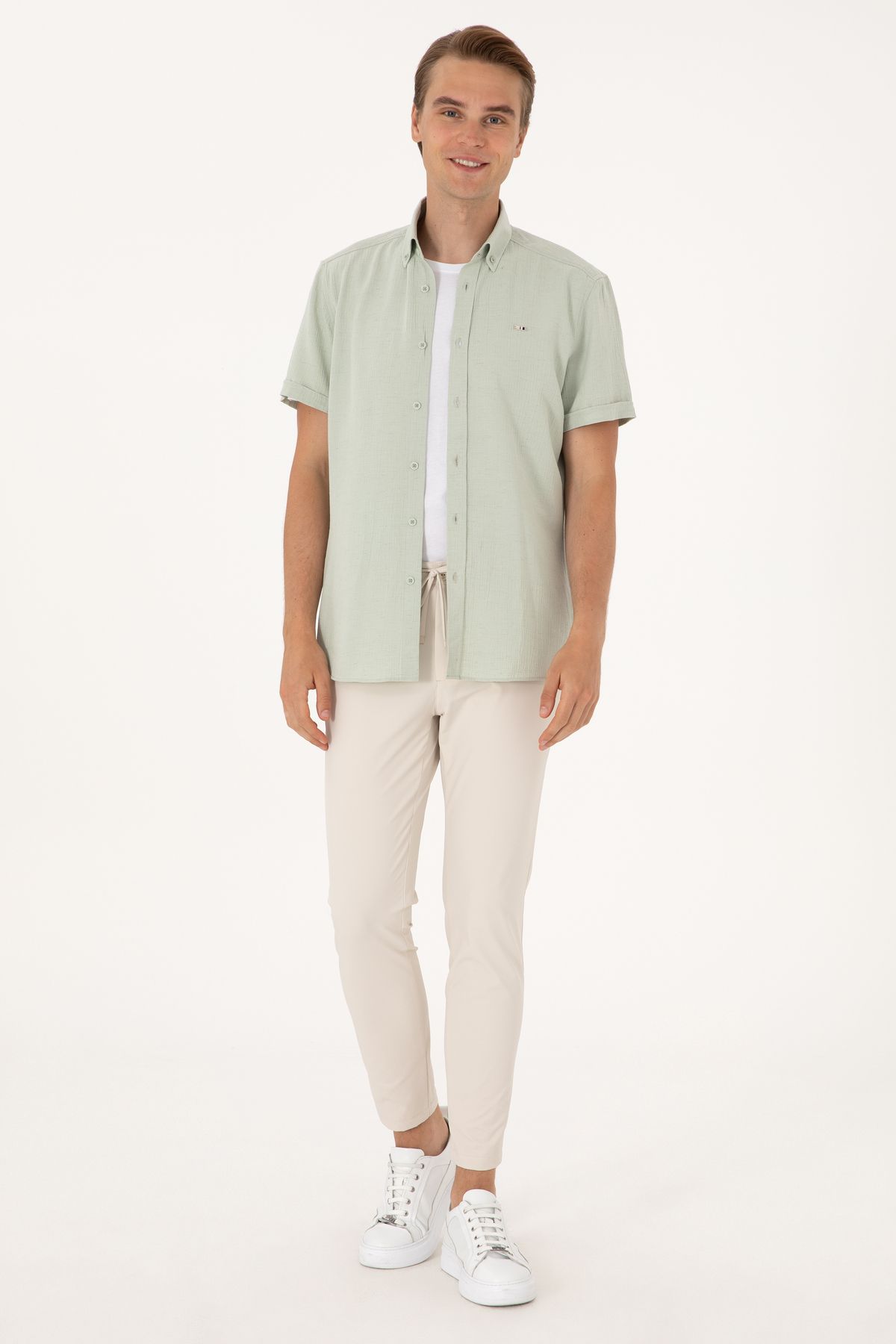 U.S. Polo Assn. Erkek Bej Kanvas Pantolon 50308040-VR011