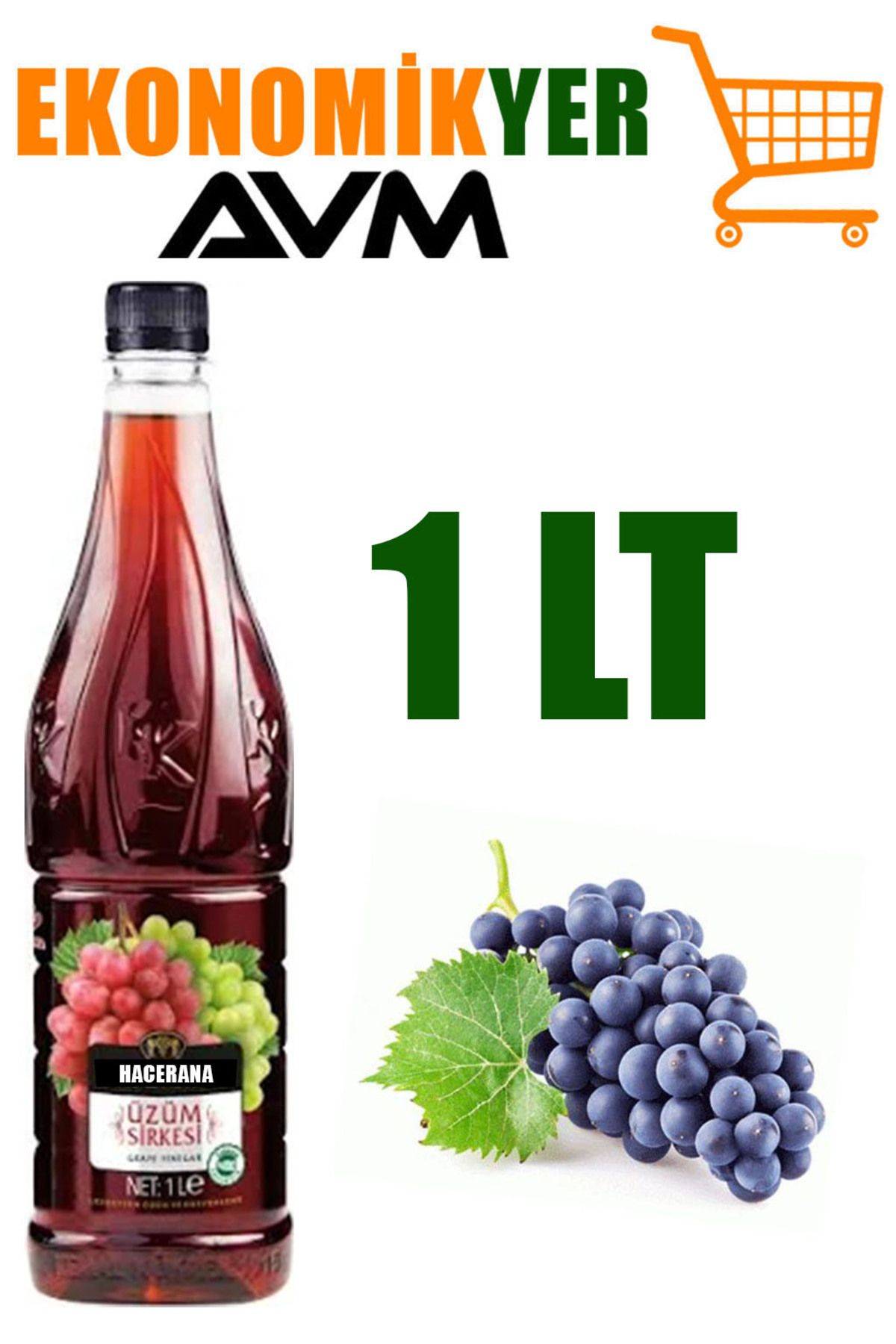 ÜZÜM SİRKESİ EKONOMİKYER AVM HACERANA 1 LT ÜZÜM SİRKESİ
