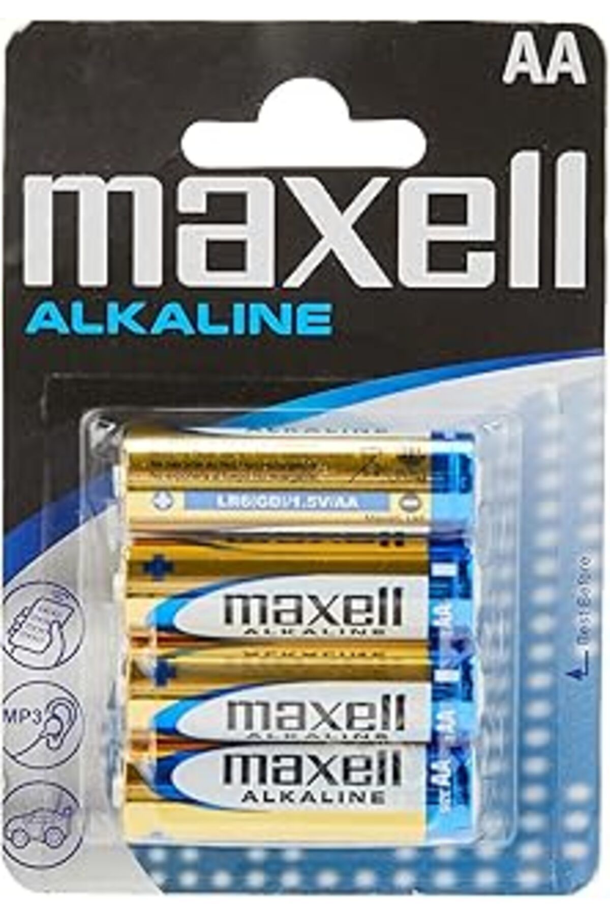 Mu Art Ahşap Maxell Alkalin Lr6 (Aa Mignon, 4'Lü Blister), 723882, 100