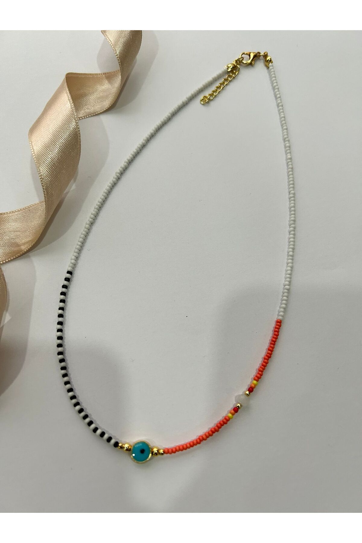 Fier Accessories Renkli Nazar Boncuklu Kolye