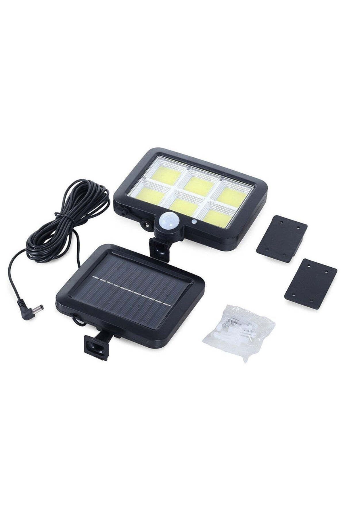 Welora-Set of 3 X 120 LED COB Solar Lamp 120 LEDs, Power 30W, Light/Motion Sensor - Black 6