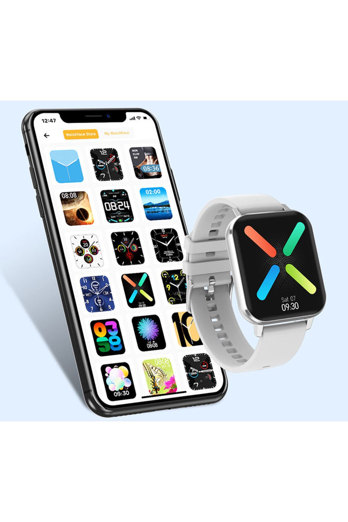 ideal STORE-Ceas SmartWatch DT MAX idealSTORE,Ecran tactil, Notificari, Monitorizeaza ritmul cardiac, ECG, tensi 3