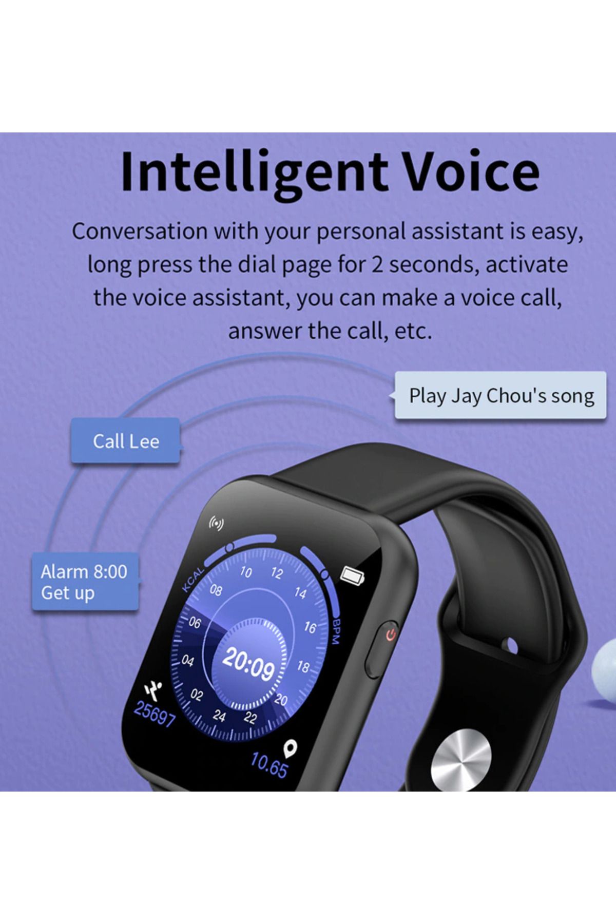 ideal STORE-SmartWatch X6 Plus idealstore, 1.54 inch Full Touch Screen, Bluetooth, Compatible with iOS and And 6