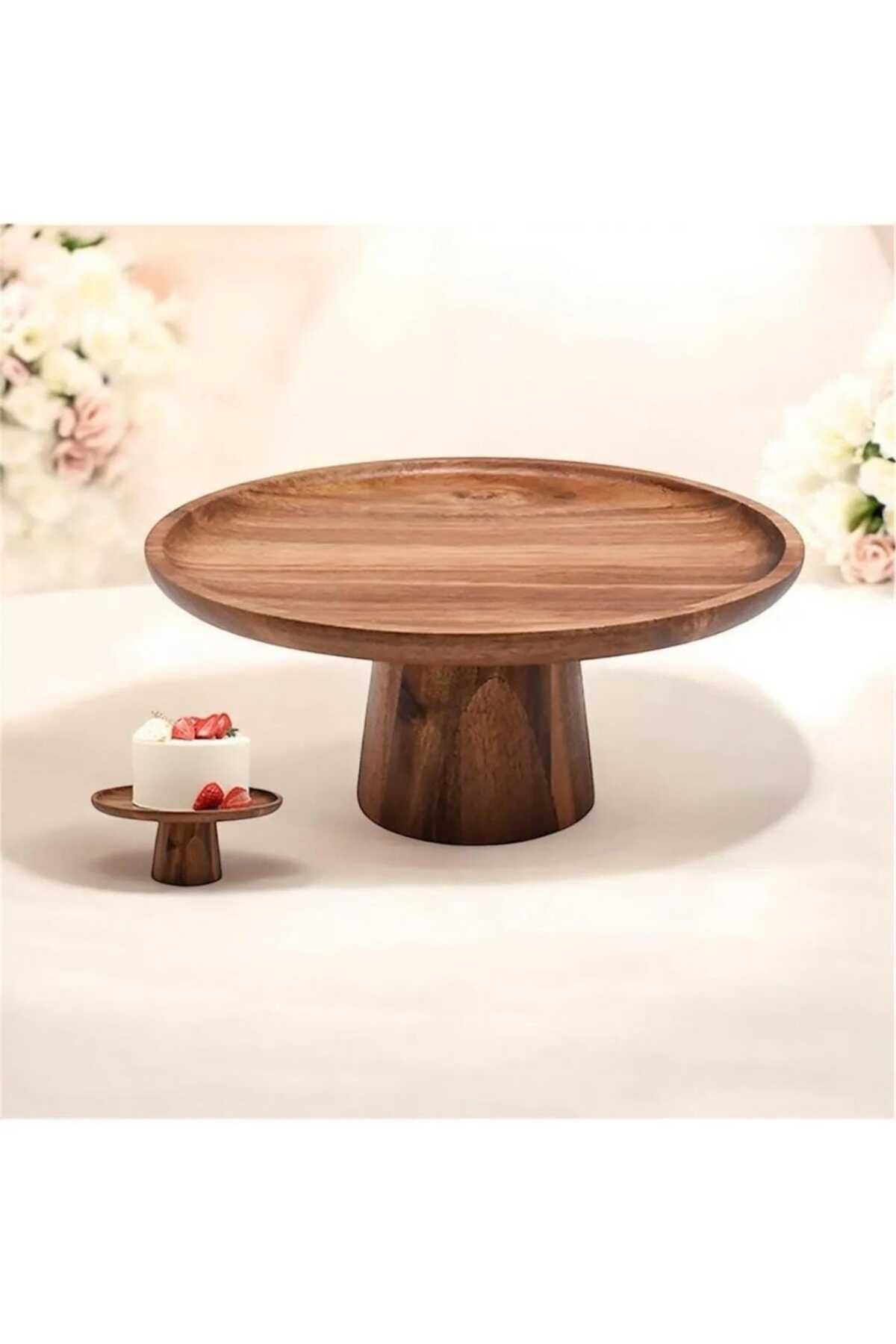 DEZİ AKASYA STANDLI SUNUMLUK PASTA, TATLI SUNUMLARI 25 CM