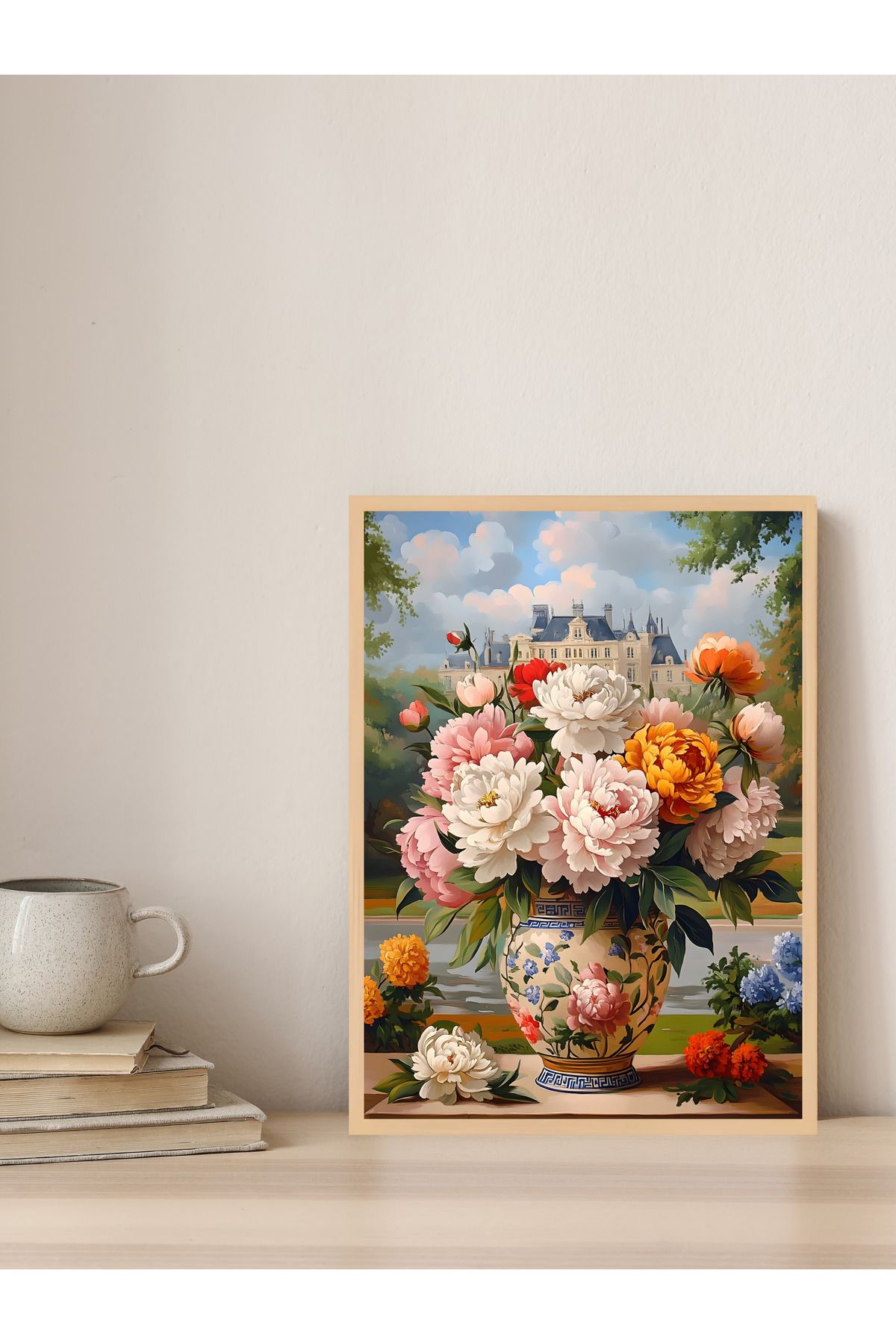 Tuba Decor Tek parça Ahşap Çerçeve Görünümlü MDF Tablo