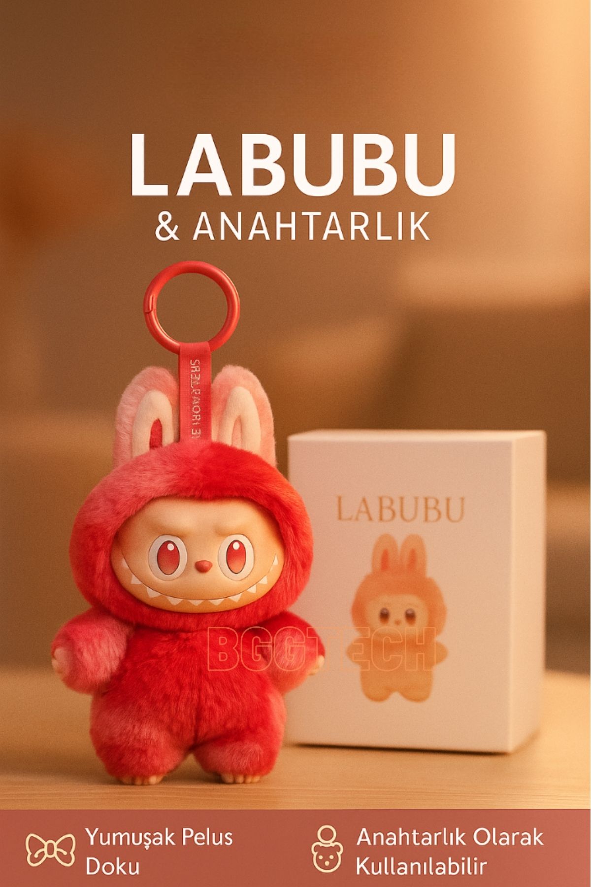 BGGTech Labubu Oyuncak Peluş & Anahtarlık Tasarım Modeli