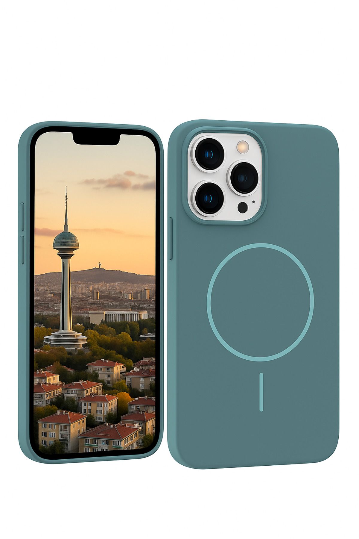 Peeq iPhone 16 Pro MagSnap Silikon Magsafe Premium Ultra Hafif Kapak