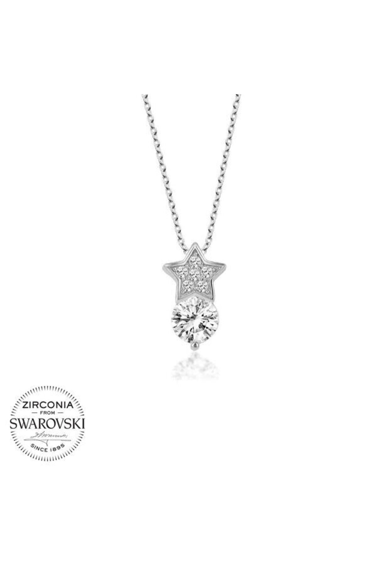 shop Taşlı Yıldız Taş 925 Ayar Gümüş Kolye