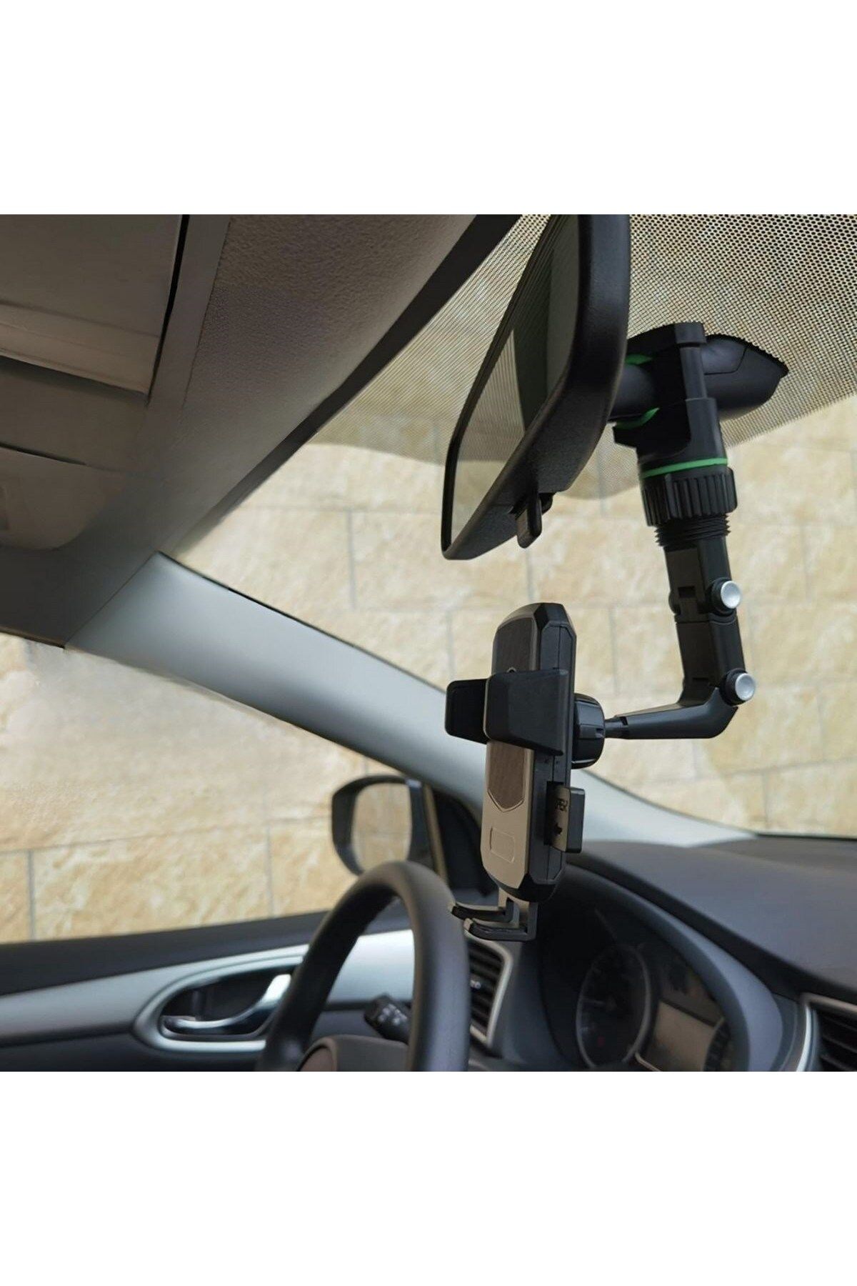FEERRA Dikiz Aynasına Takılabilen Eklemli Telefon Tutucu Aparat
