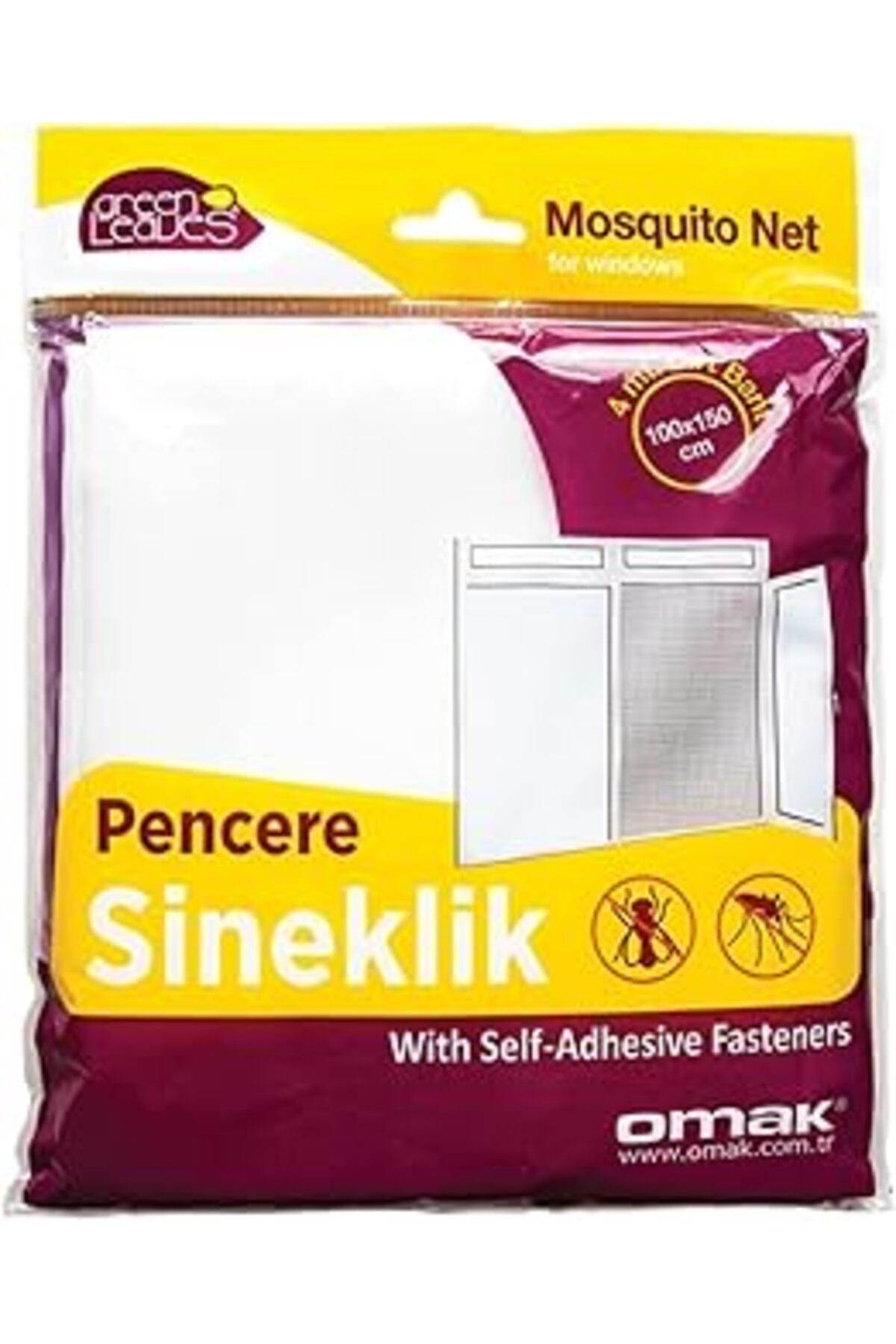 teknotrust Greenleaves 90511 Pencere Sinekliği, Beyaz, 2X20X23 Cm