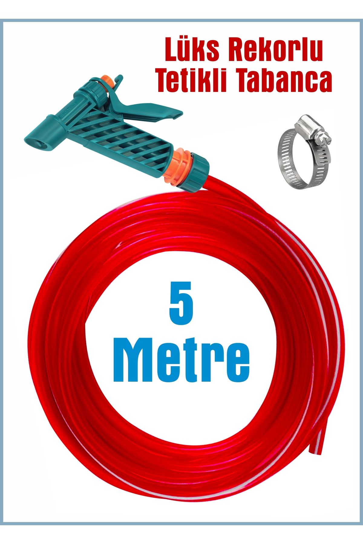 woodretro Banyove WC Yıkama Tabanca ve Hortumu 5 Metre