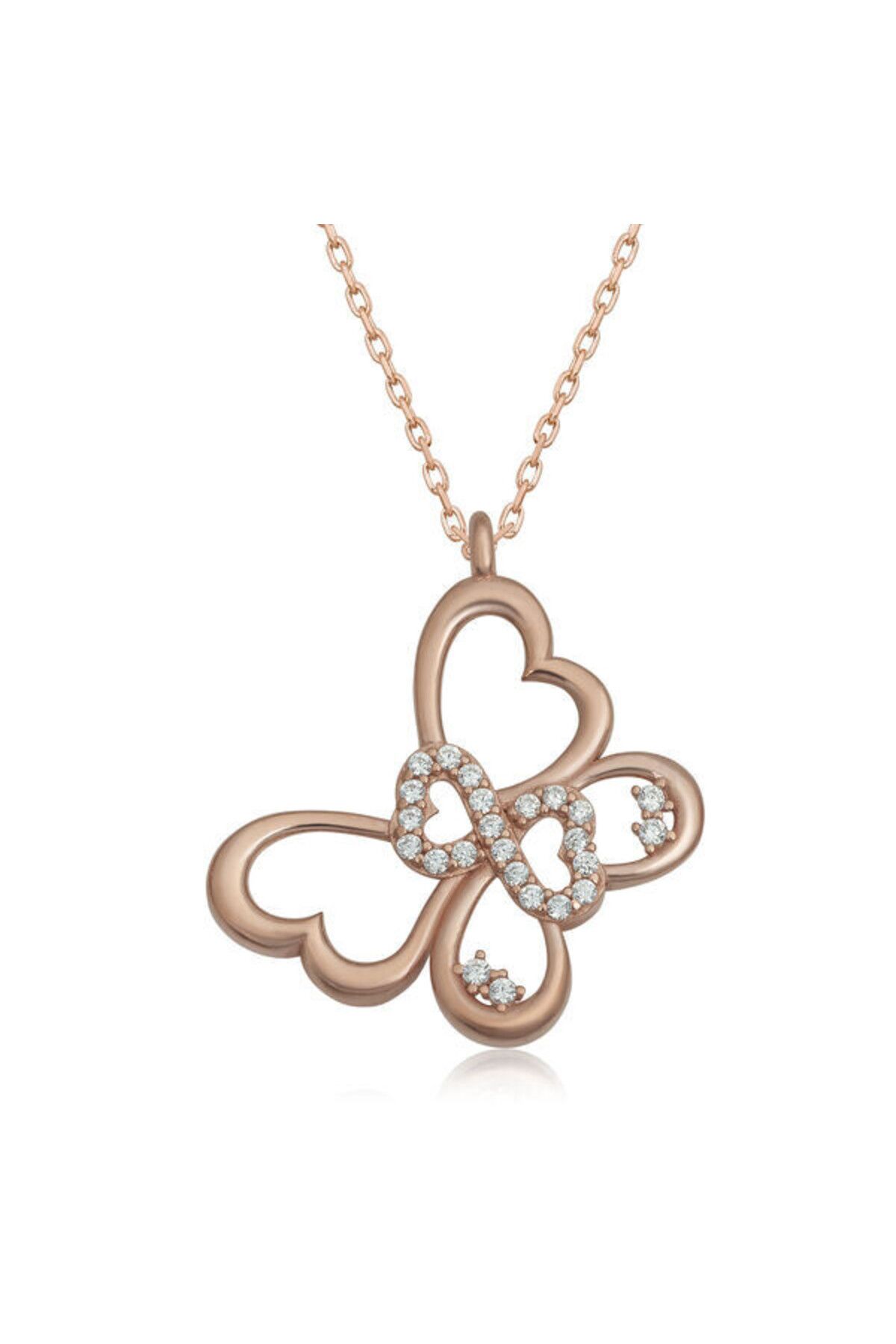 shop Rose Sonsuzluk Kelebek 925 Ayar Gümüş Kolye