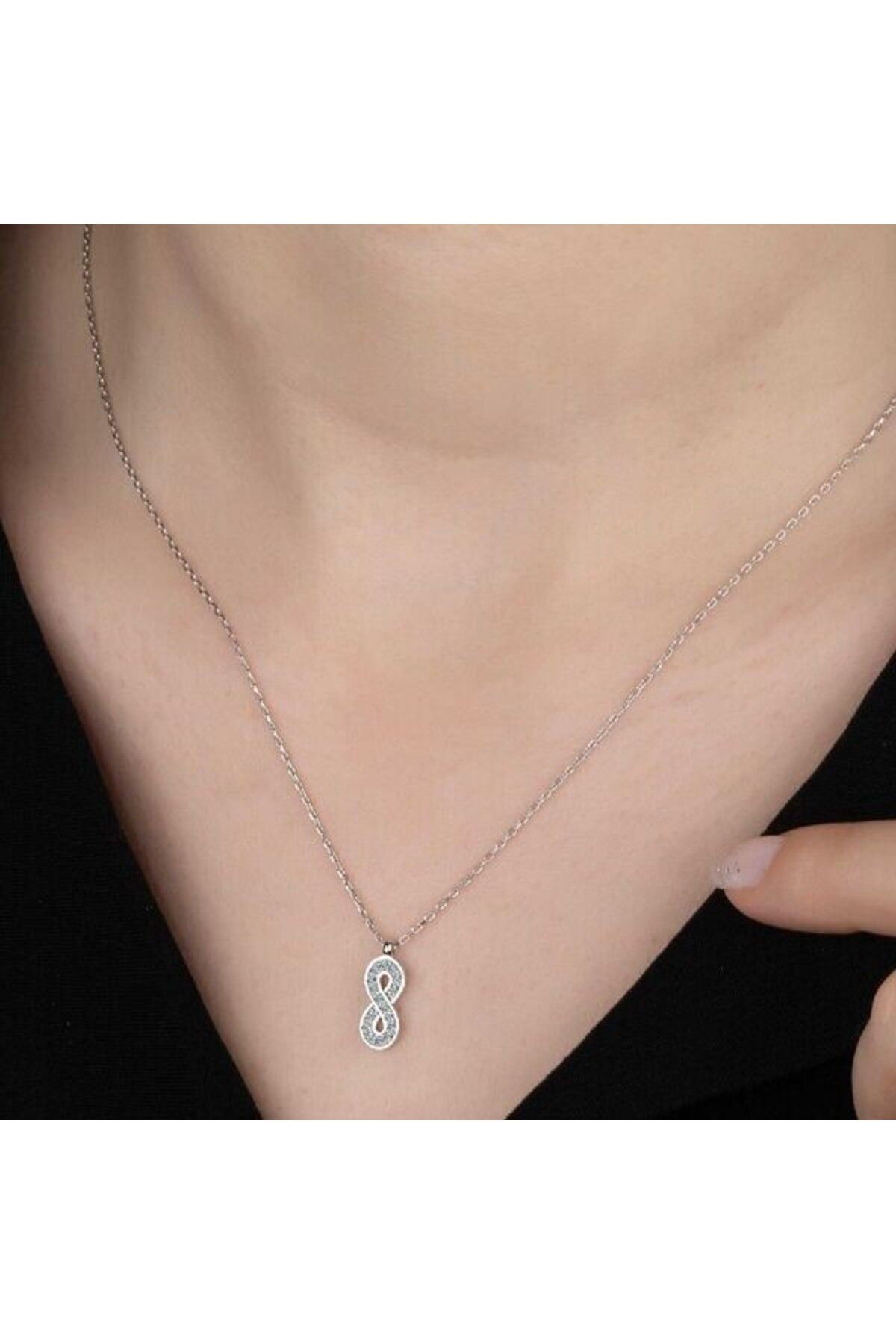 shop TaşlıSonsuzluk 925 Ayar Gümüş Kolye