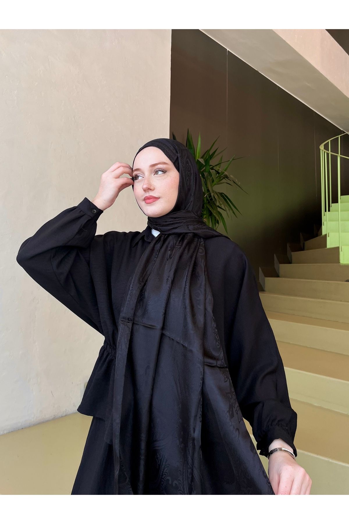 hijabchi Etnik Jakar Şal Osmanlı Esintisi Desen -