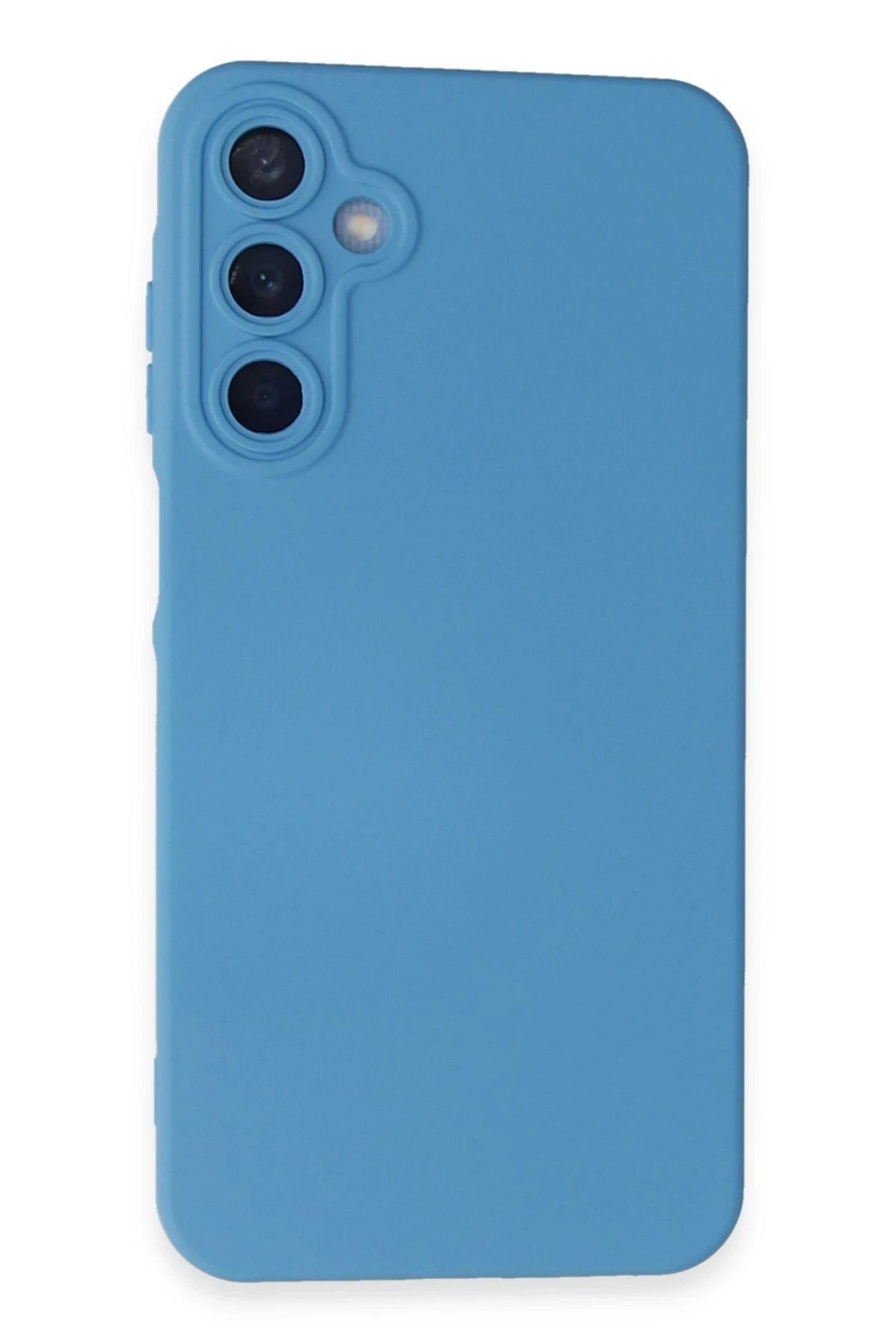 Tilmiz Galaxy A55 5G Uyumlu Kılıf Nano içi Kadife Silikon - Mavi